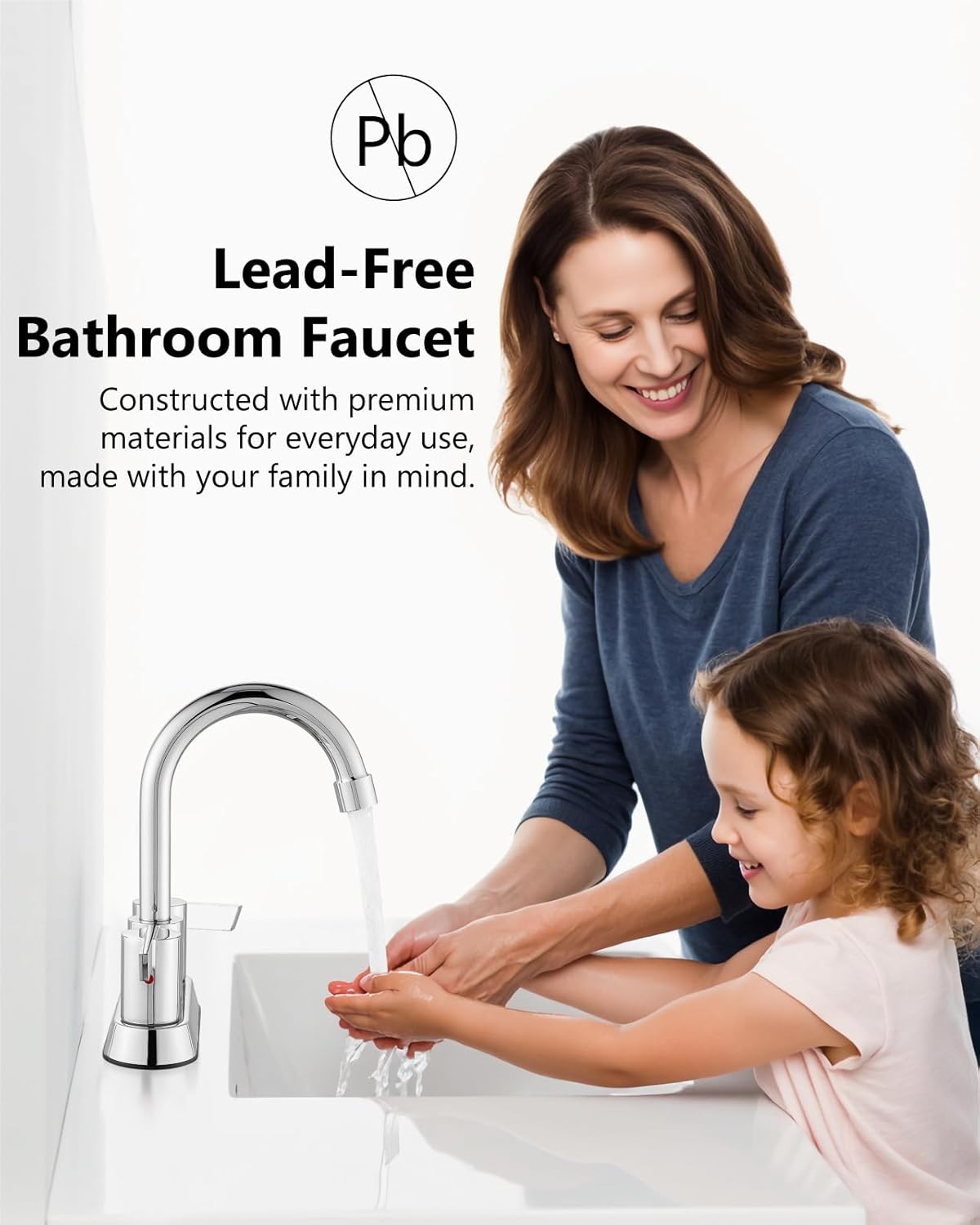 Bar Sink Faucet 4-Inch Centerset Bathroom Faucet