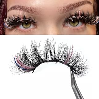 Dollstheticâ„¢ - Orginal Doll | Glitter eyelashes, Thicker and fuller, comfortable lash band, TikTok Viral, 60 Wears Reusable Faux Mink Lashes, 25mm - 1 Pair