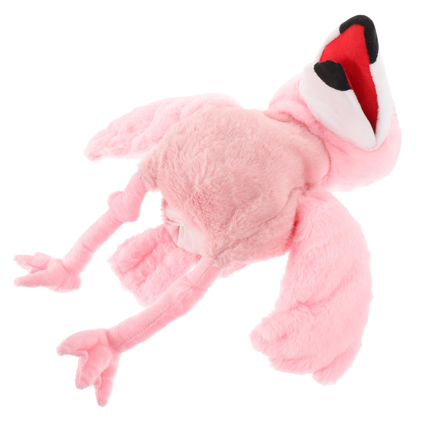 BESPORTBLE Burattino di Mano Fenicottero Rosa in Peluche Becco Mobile, Morbido Cotone Pp, Gioco per Narrazione e Ruolo, per Educazione Precoce e Divertimento
