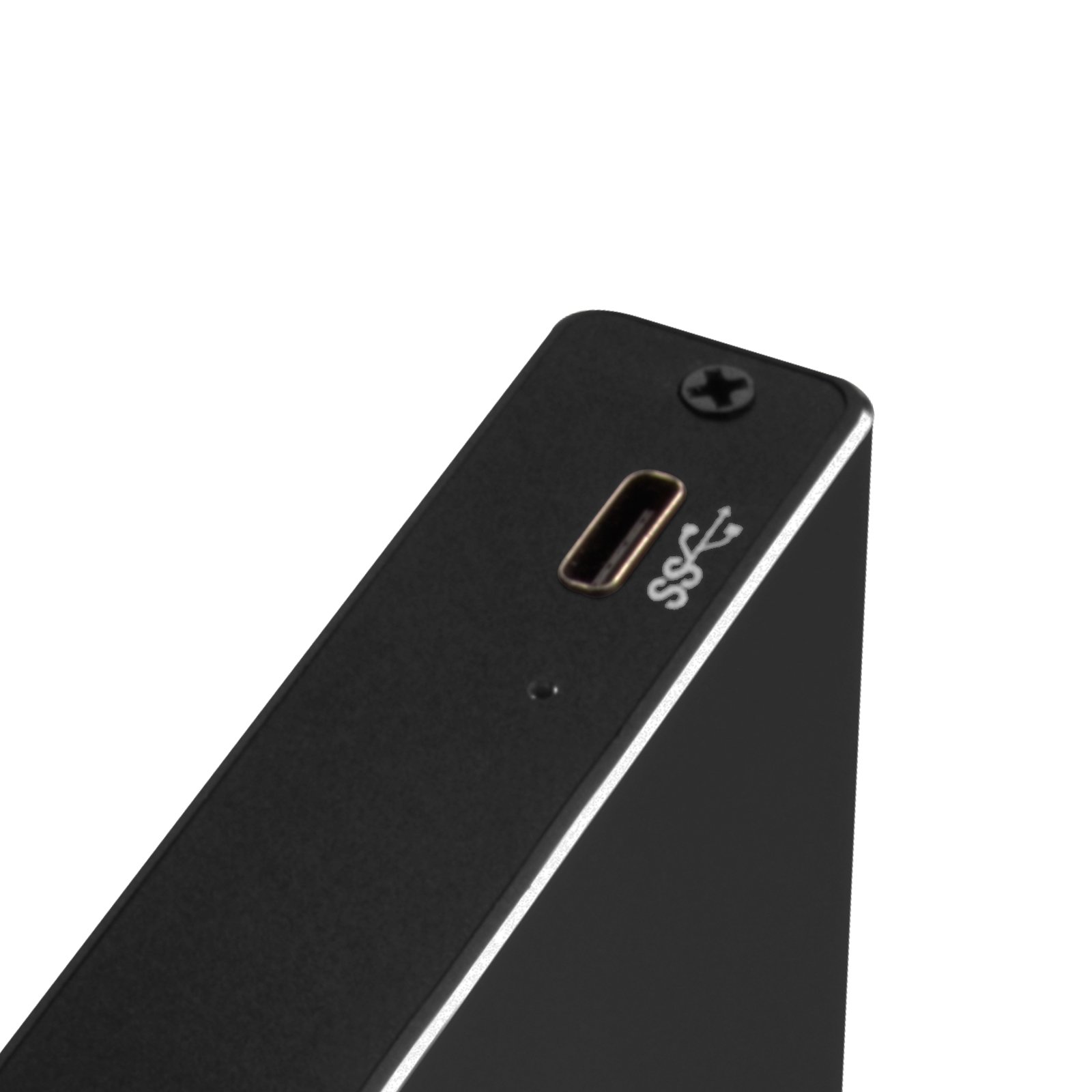 SilverStone SST-TS15B - Custodia per Hard Disk Drive USB 3.1 Tipo C per custodia da 9.5mm 2.5" SSD/HDD, Supporto UASP, alluminio, nero