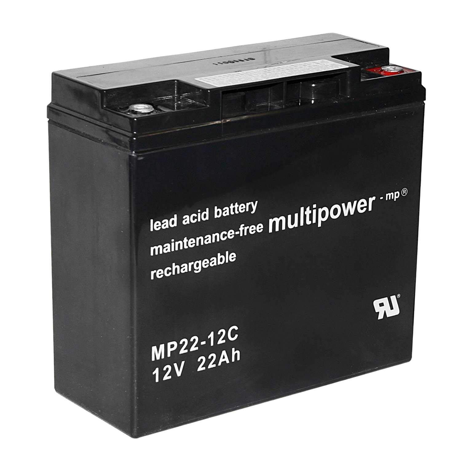 Multipower MP22-12C Pb Batterie au plomb 12 V 22 Ah 22 000 mAh Cycle M5