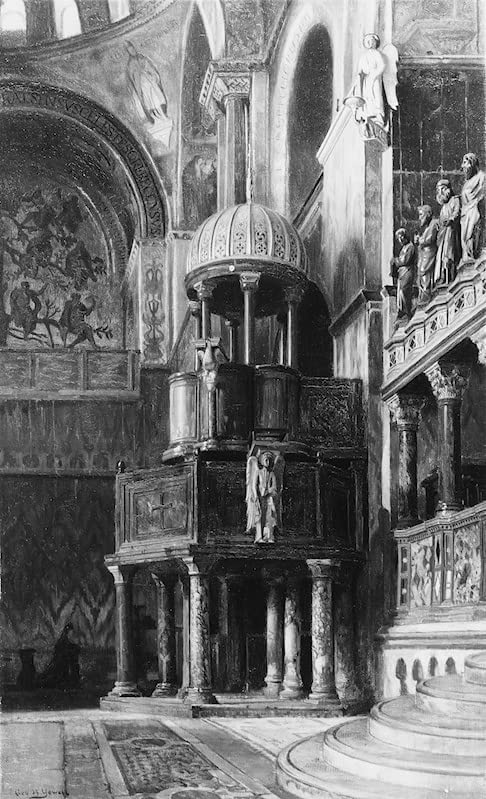 Tableau Chaire de Saint Marc art George Henry Yewell image sur toile 60x90cm