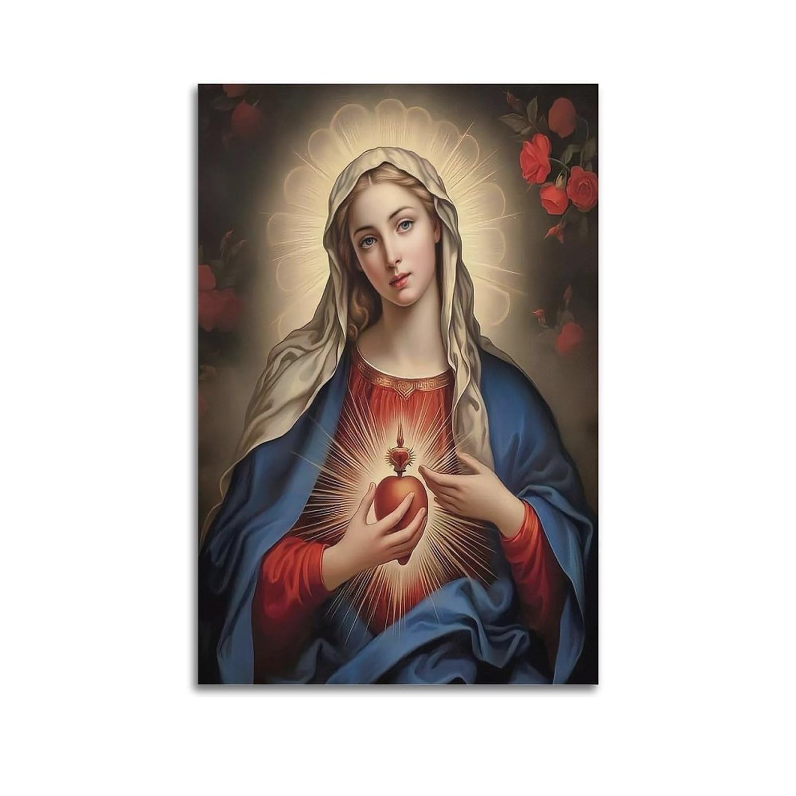 NOHF Poster Raffigurante La Vergine Maria E Gesù Con La Santa Madre