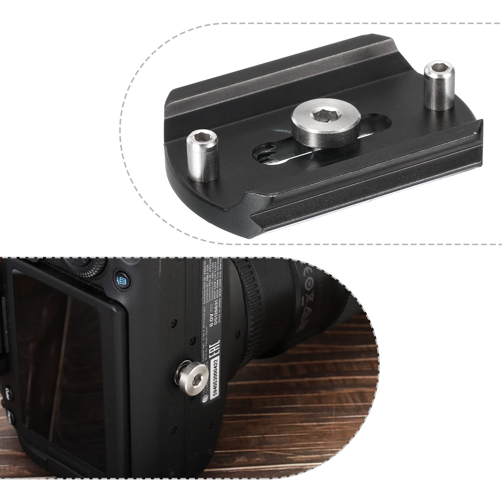 Amazon | PATIKIL 6.35 mm-20ネジ 16 mm長さ カメラクイックリリース