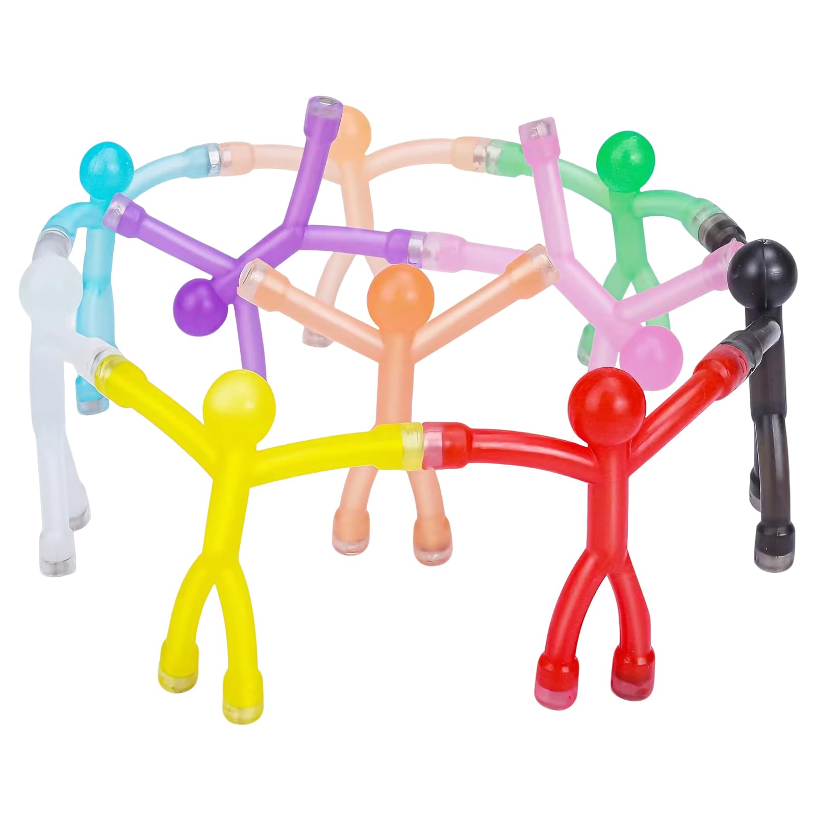 10 Pcs Magnetic Fridge Sticker Fridge Magnets Random Color, Fun Magnetic Humanoid Stylish Colorful Connectable Refrigerator Sticker, for Refrigerator, Whiteboard Locker-image-43