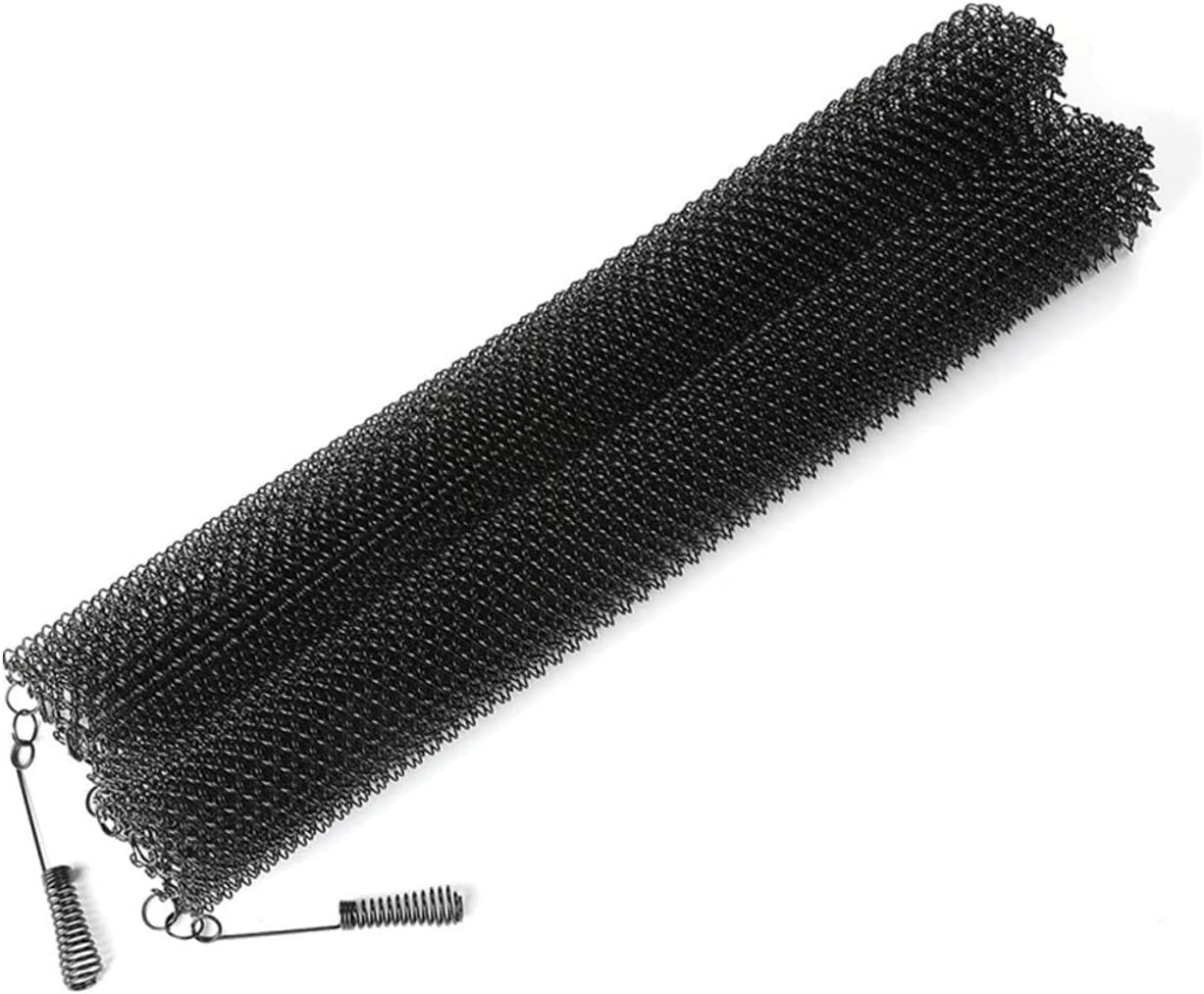 2pcs Metal Fireplace Mesh Screen Curtains Iron Fireplace Sparks Guard Panels Adjustable Size for Home Hearth Protection