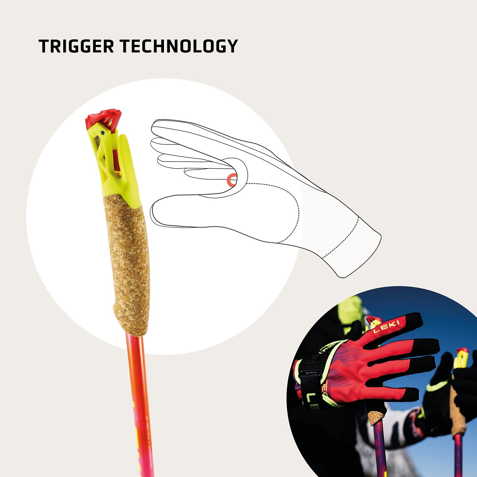 LEKI Ultratrail FX.One SL Bastones de Trail Running para Mujer y Hombre | Plegables de Carbono | ultraligeros | Longitud Fija