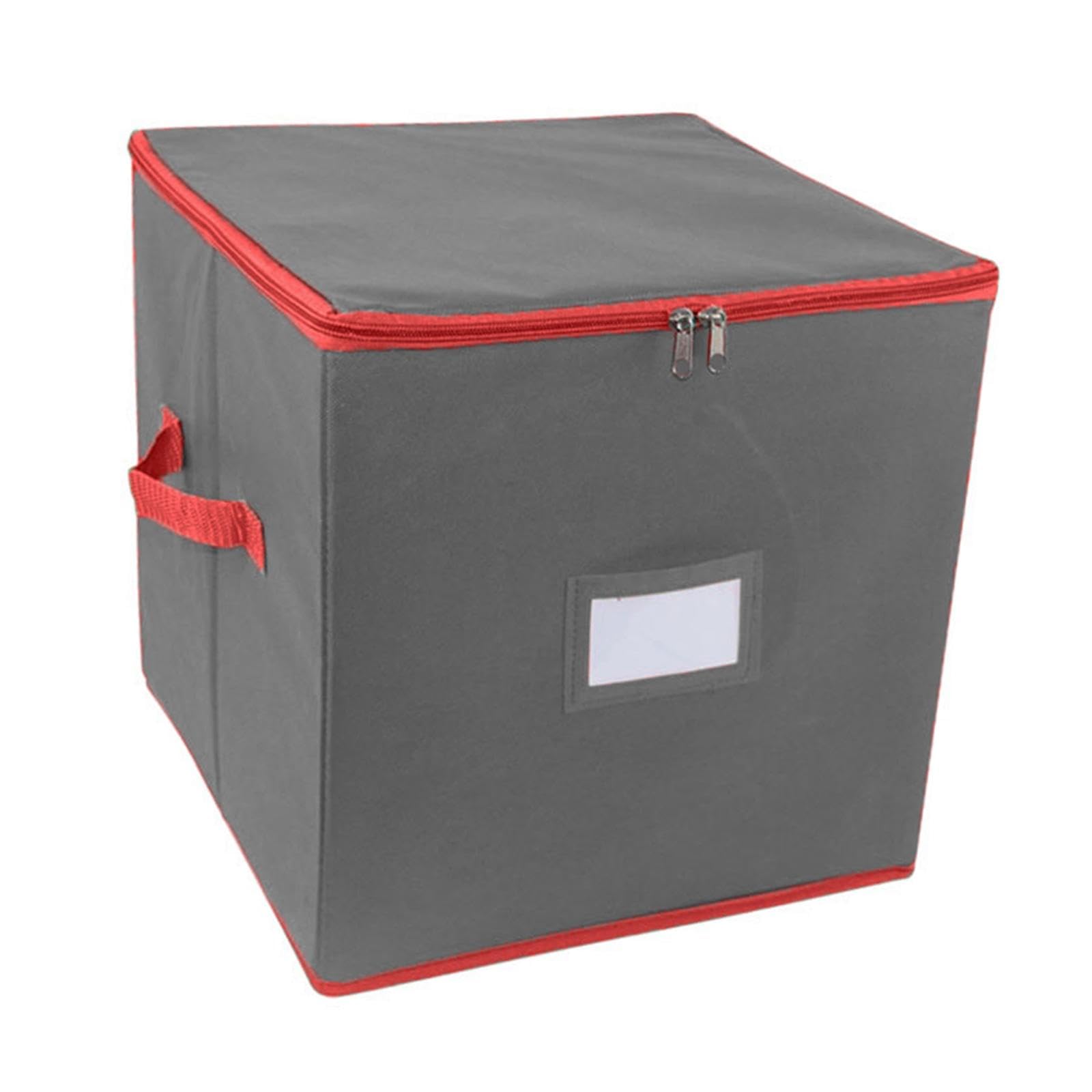 Faltbare Aufbewahrungsbox für Weihnachtsschmuck mit 64 Fächern,4 Lagen,Vliesstoff
