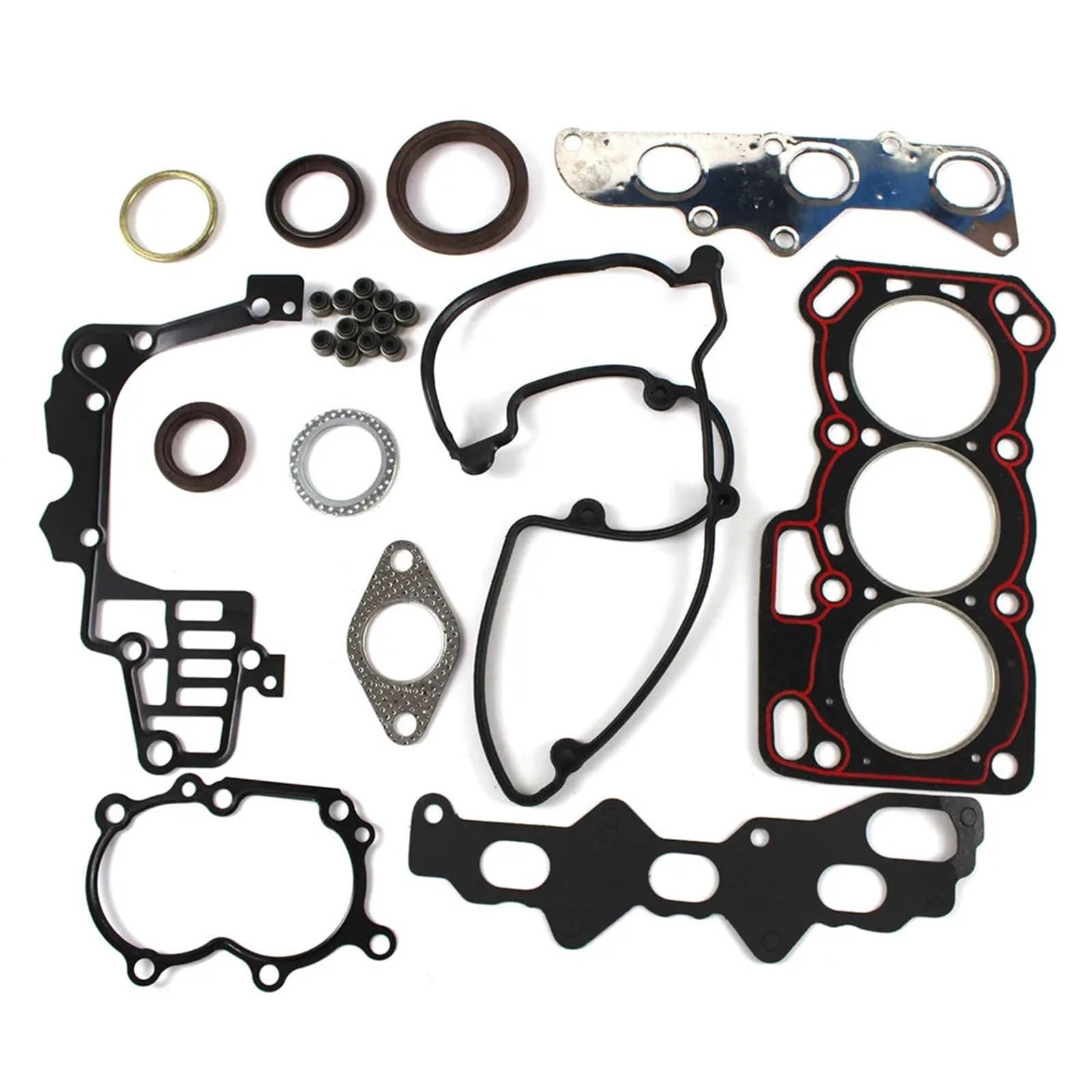 Adatto per kit di guarnizioni per revisione testata motore SQR372, adatto per parti soggette ad usura Joyner Chery 800cc, set completo di guarnizioni Guarnizioni Motore Kit revisione motore
