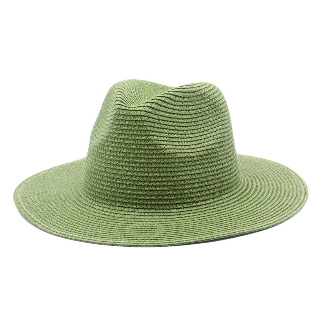 EYRMQWJPC Wide Brim Sun Hat, Men's And Women's Summer Panama Wide Brim Paper Straw Hat Multifunction Outdoor Jazz Beach(9)