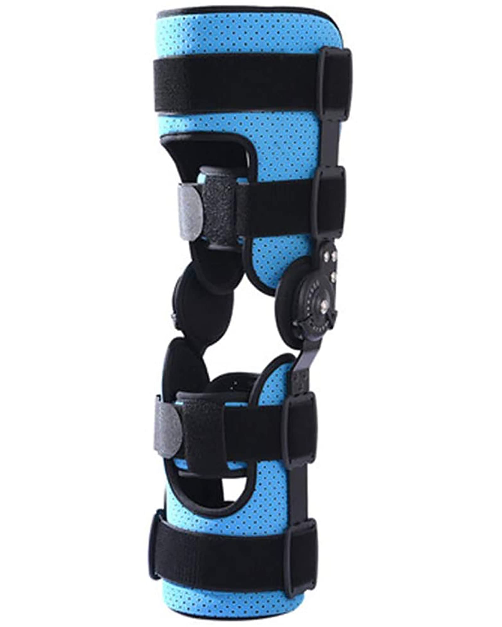 Ortesi del ginocchio Regolabile Staffa di fissaggio dell'articolazione del ginocchio articolata Stabilizzatore per gambe in lega di alluminio Dispositivo di allenamento per il recupero di infortuni