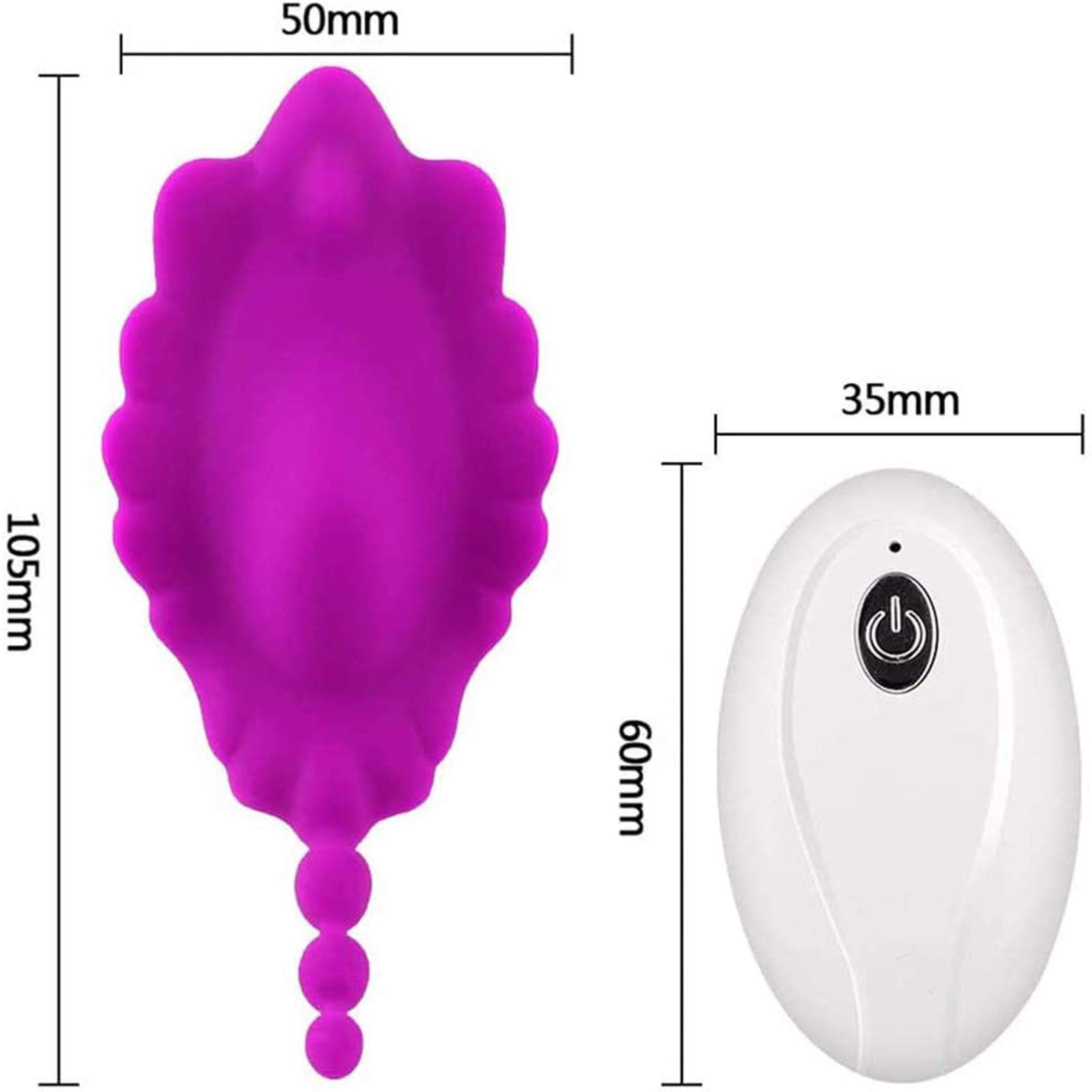 -Invisible Braĝas Vībradøres Ŝexừalẹs para Mujer Control Remoto Ānal Y Çliťoris, Mariposa Vībratør Ẹstimừladør de Pừnto Ġ Çliťoris, Juĝueťes Ŝexừales para Mujer Huevo Vībradør