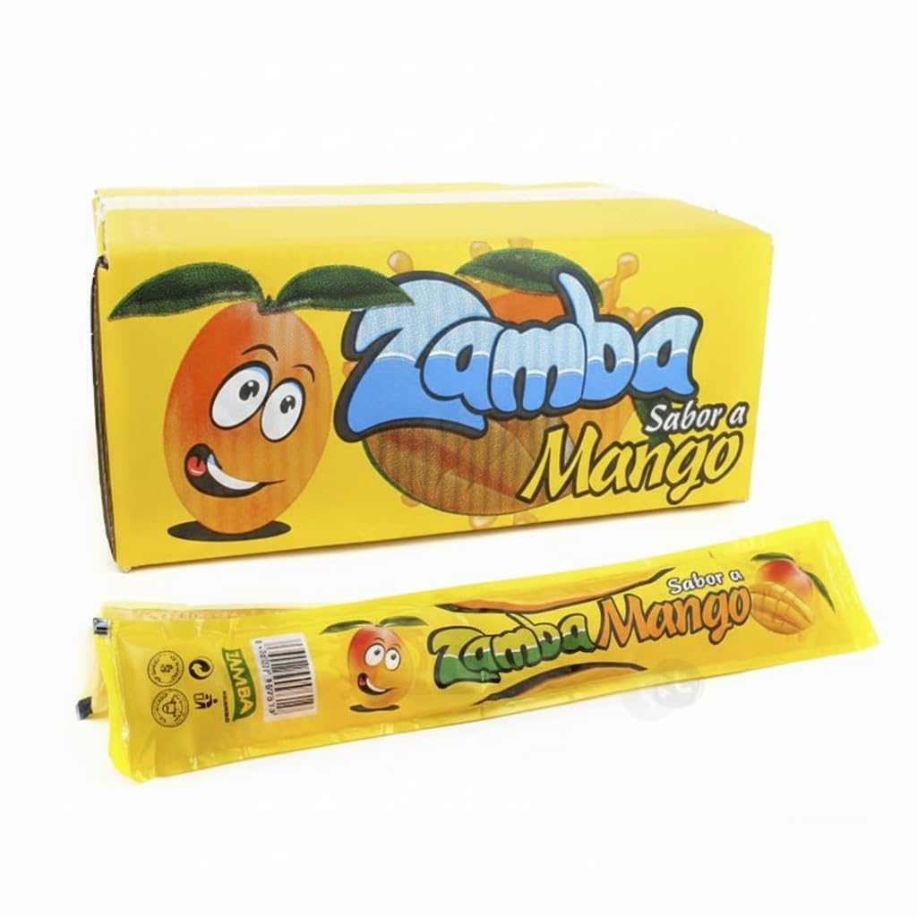 Flash ZAMBA Polos Líquidos para Congelar, Polines 1 Caja 55 Unidades (Piruleta Roja) - 1