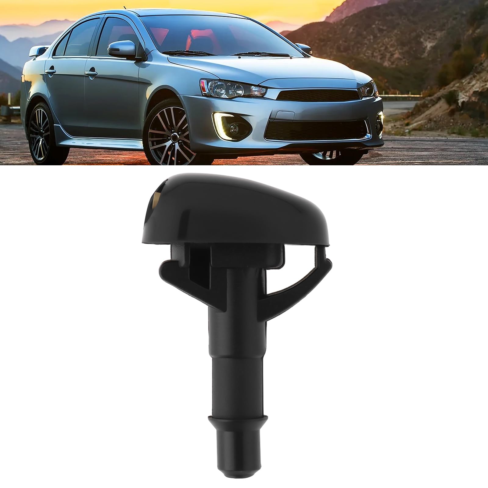 4 szt. dysz spryskiwaczy przedniej szyby 8265A083 kompatybilne z Mitsubishi Lancer