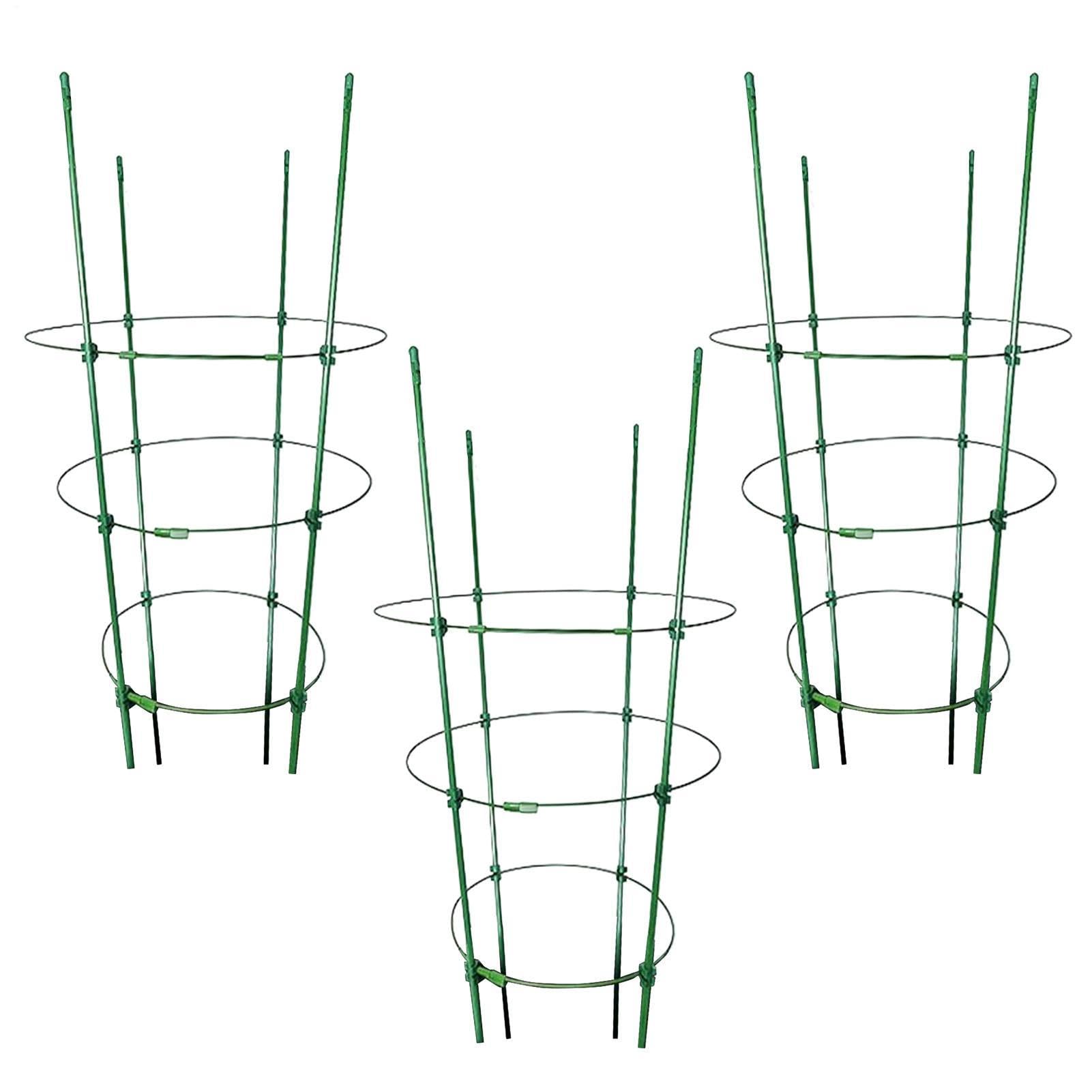 Heavy Duty Tomato Cages - Heavy Duty Tomato Support Vegetable Cages | 3X Tall Plant Support Stakes for Flowers Fruits Vegetables Vines, Cucumber Flower Stands