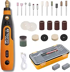 Micro Retífica Portátil Digital Artesanato Bivolt 27 Peças 250W