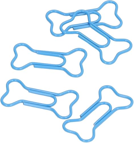 Miniatura 7 de HERCHR 50 clips de papel de avión creativos, bonitos clips de papel con forma de hueso de perro, clips para marcapáginas, archivos de oficina,