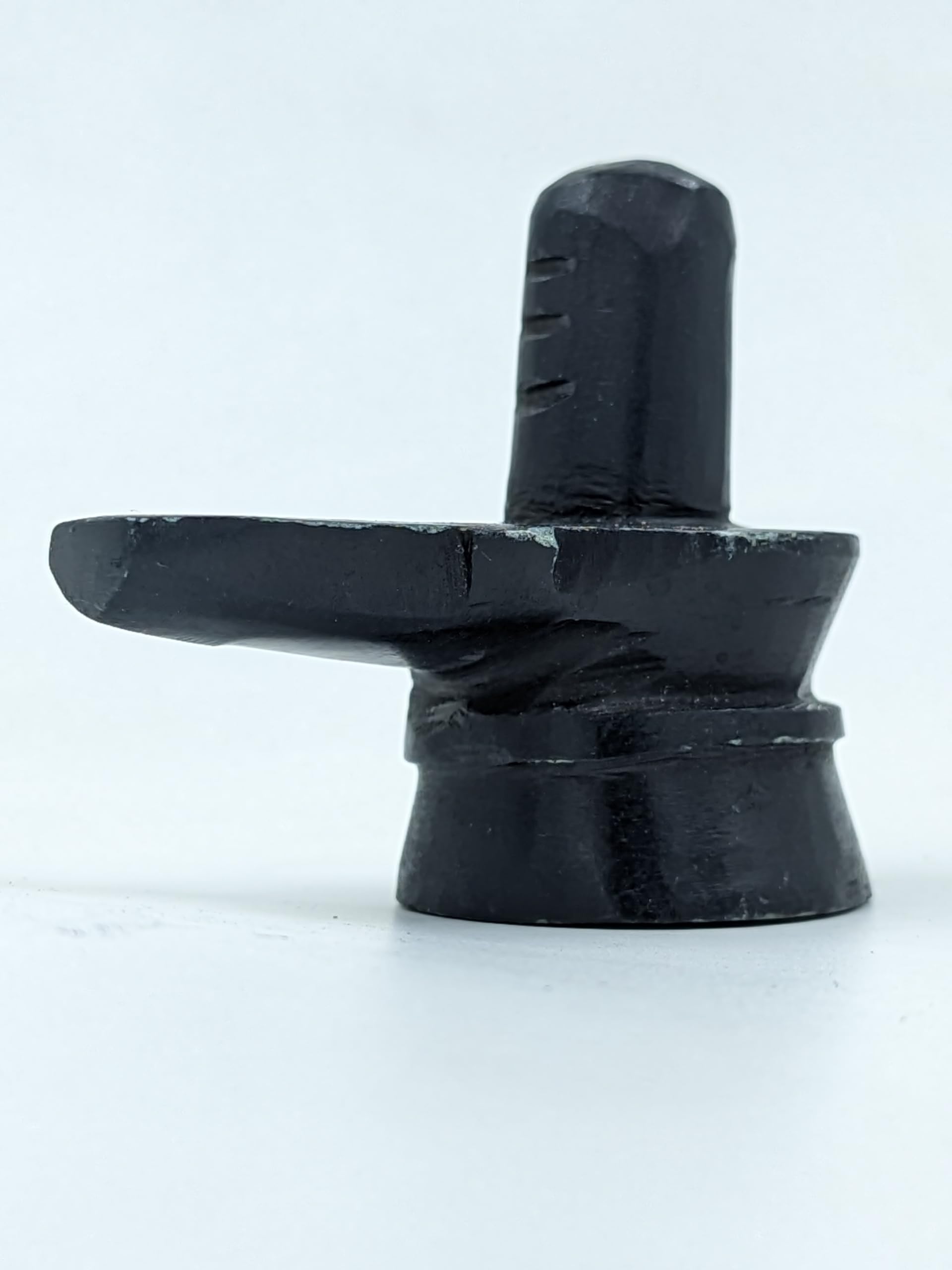 Achleshwar Original Hand Crafted Black Marble Shivling for Pooja|Mandir|Decor|Office|Gifting| 3 inch-picture-11