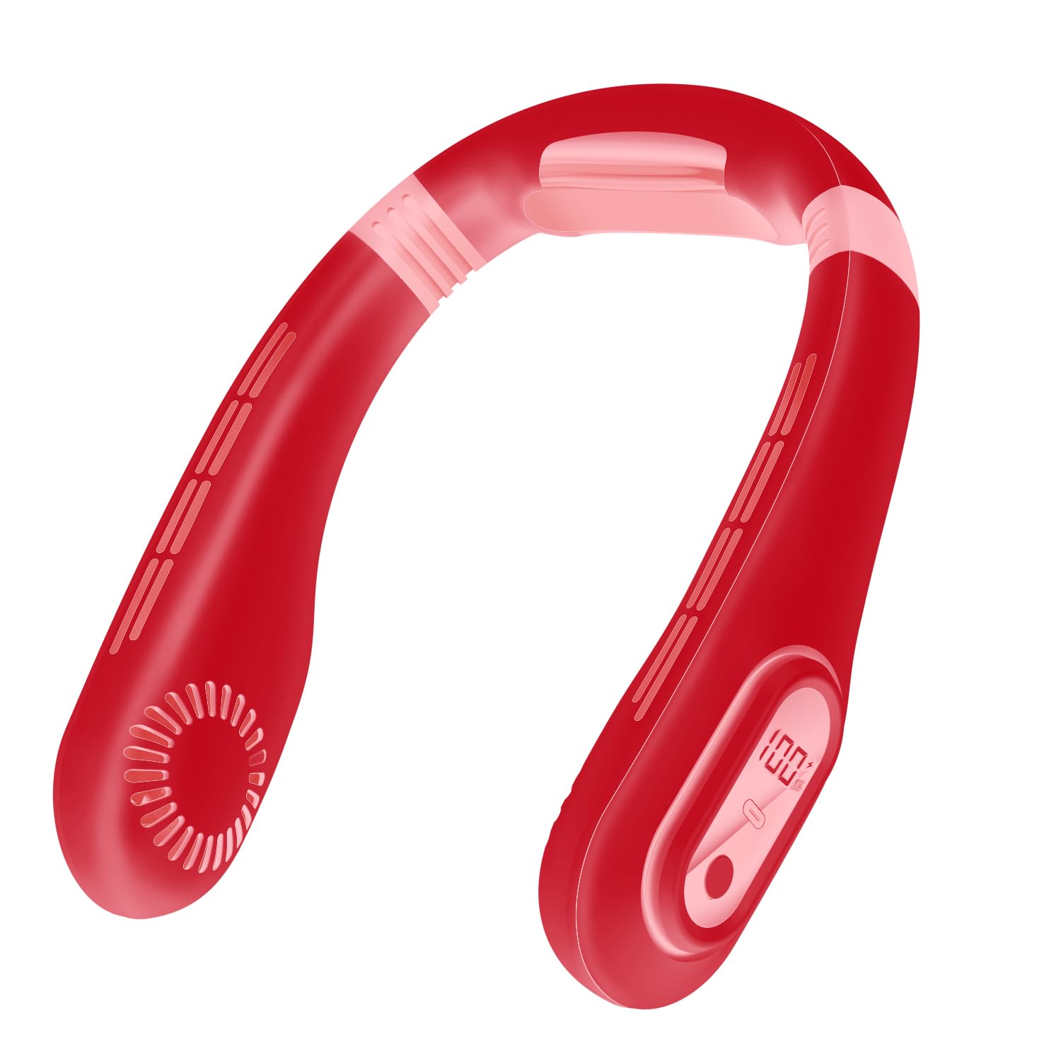 首掛け扇風機 涼感プレート　ネックファン　ネッククーラー Amazon | 首掛け扇風機 ネックファン【2025年夏新型.涼感プレート付き