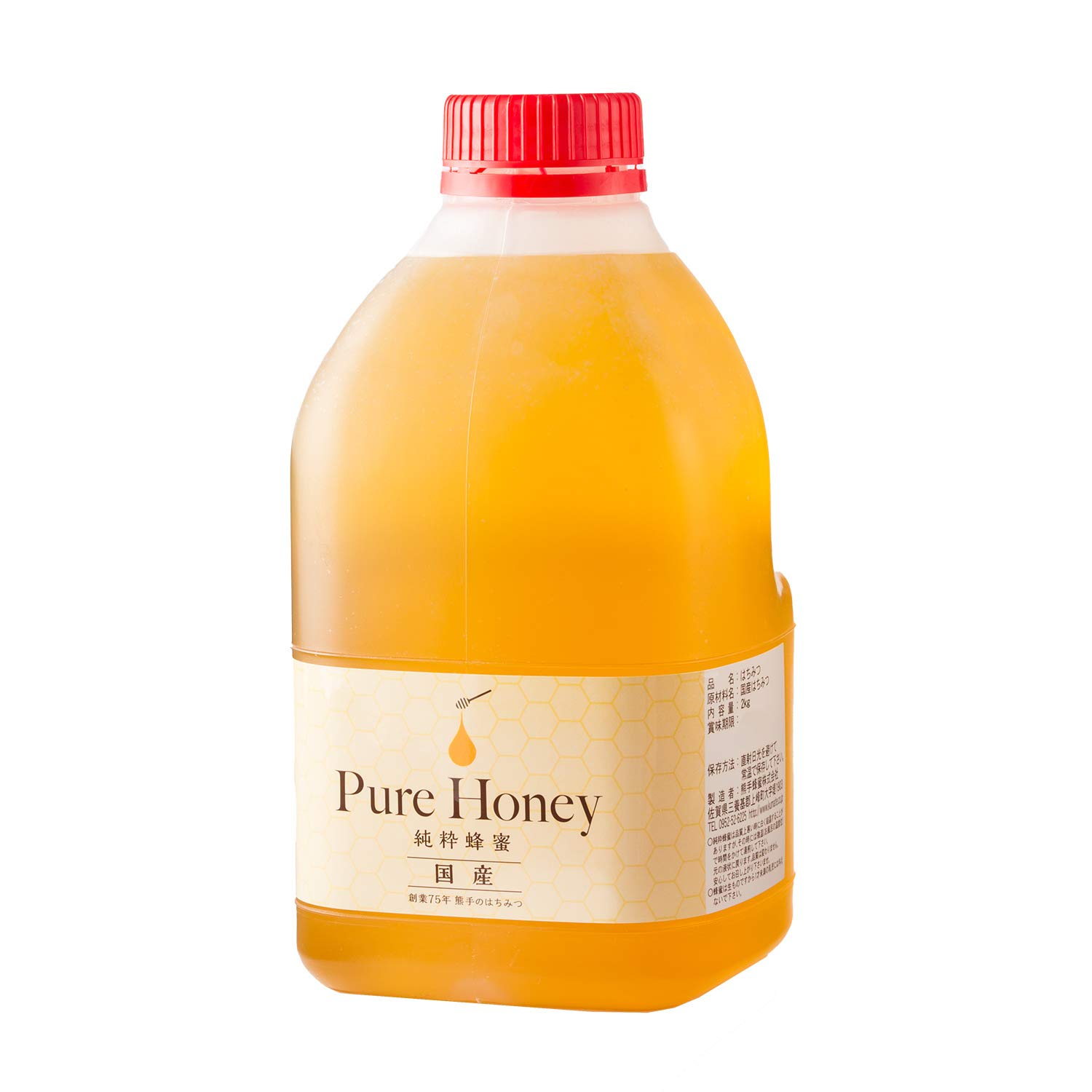 Amazon | [熊手のはちみつ] 国産百花はちみつ (ポリ 2kg) 100％純粋 