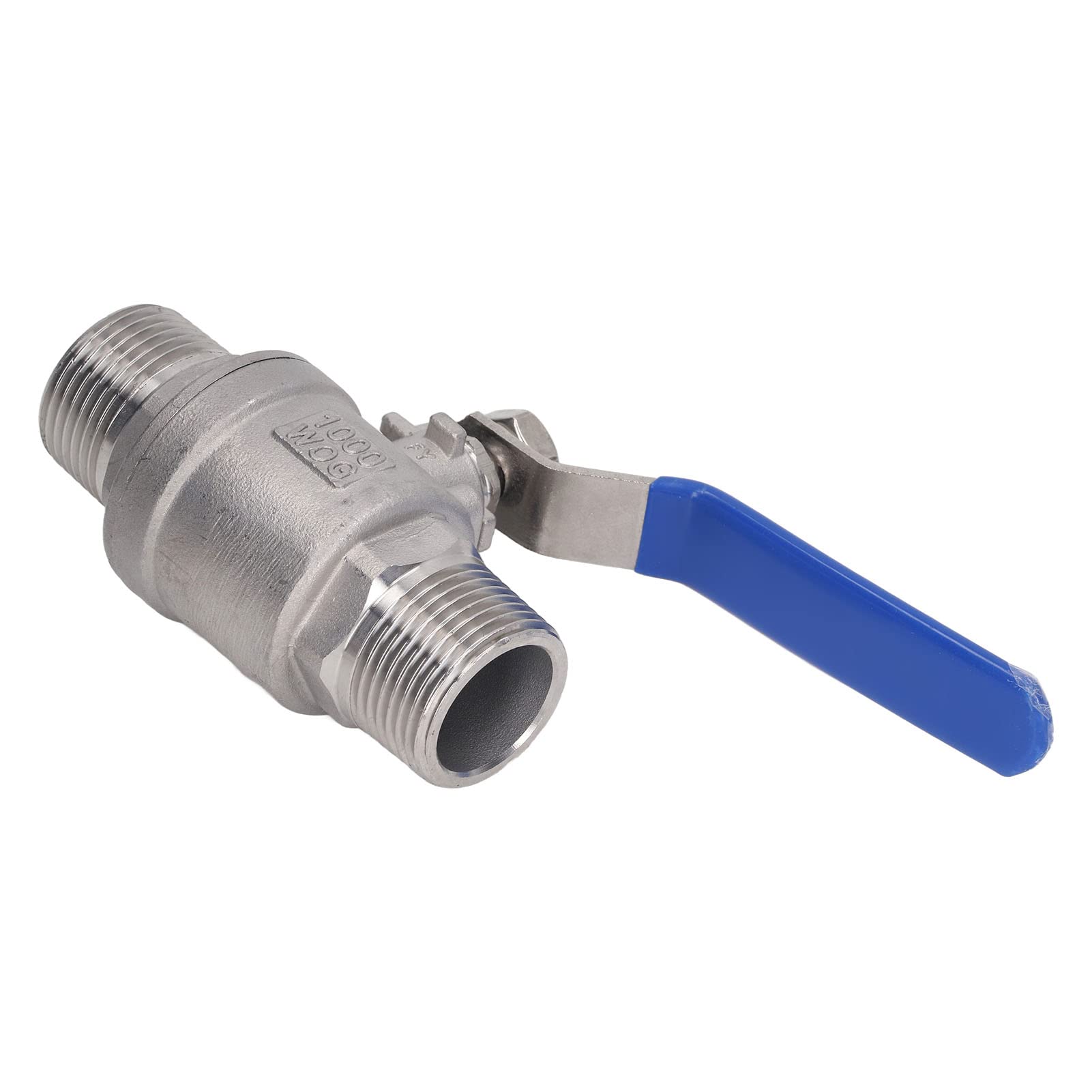 Válvula de bola de rosca macho de 1 pulgada, acero inoxidable, buen sellado, válvula de bola NPT para agua, aceite y gas