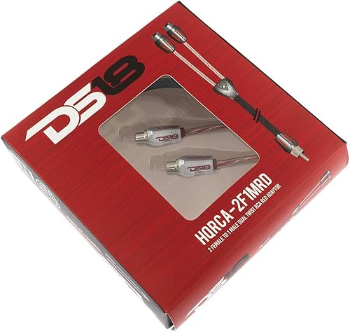 Vista 7 de DS18 HQRCA-Cable de audio estéreo RCA de 20 pies, cable de doble giro para rechazo de ruido, 2 RCA macho a 2 RCA macho, enchufe de calidad de sonido