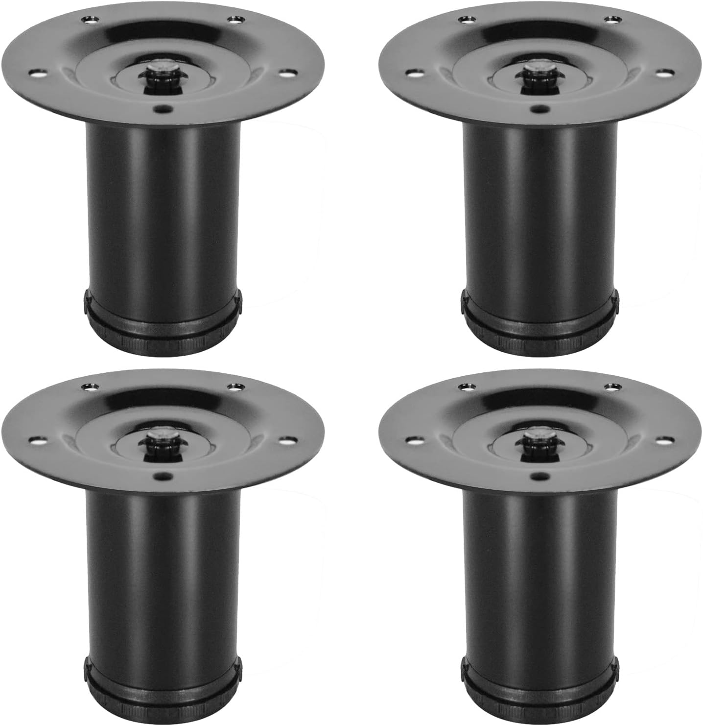 DrHongSheng 4 inch Metal Furniture Legs Adjustable Table