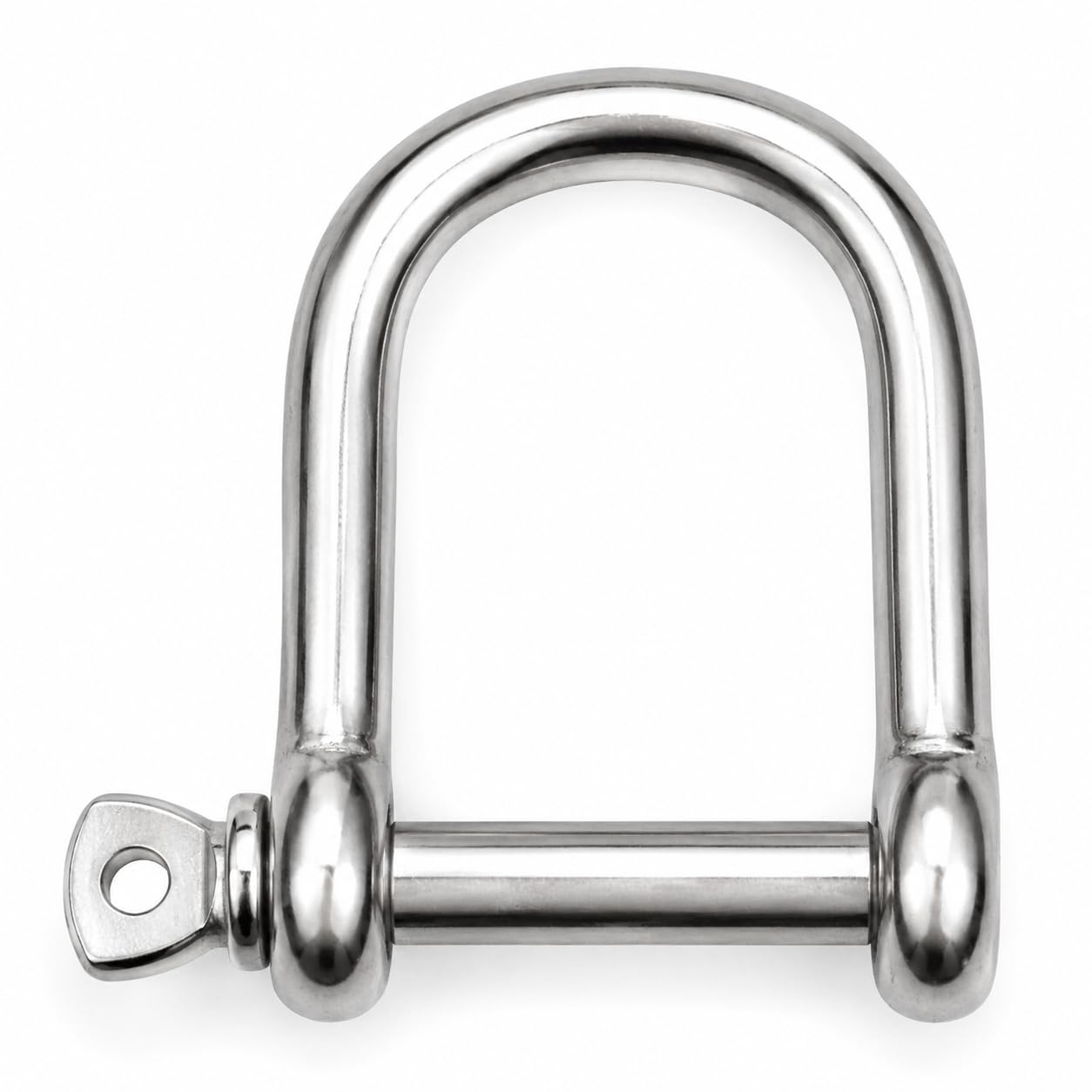 Grillo a D largo – Acciaio inox A4 (AISI 316) | Connettore robusto per catene e cime | Accessorio nautico resistente alla corrosione | Set da 2 – varie misure (6 mm)
