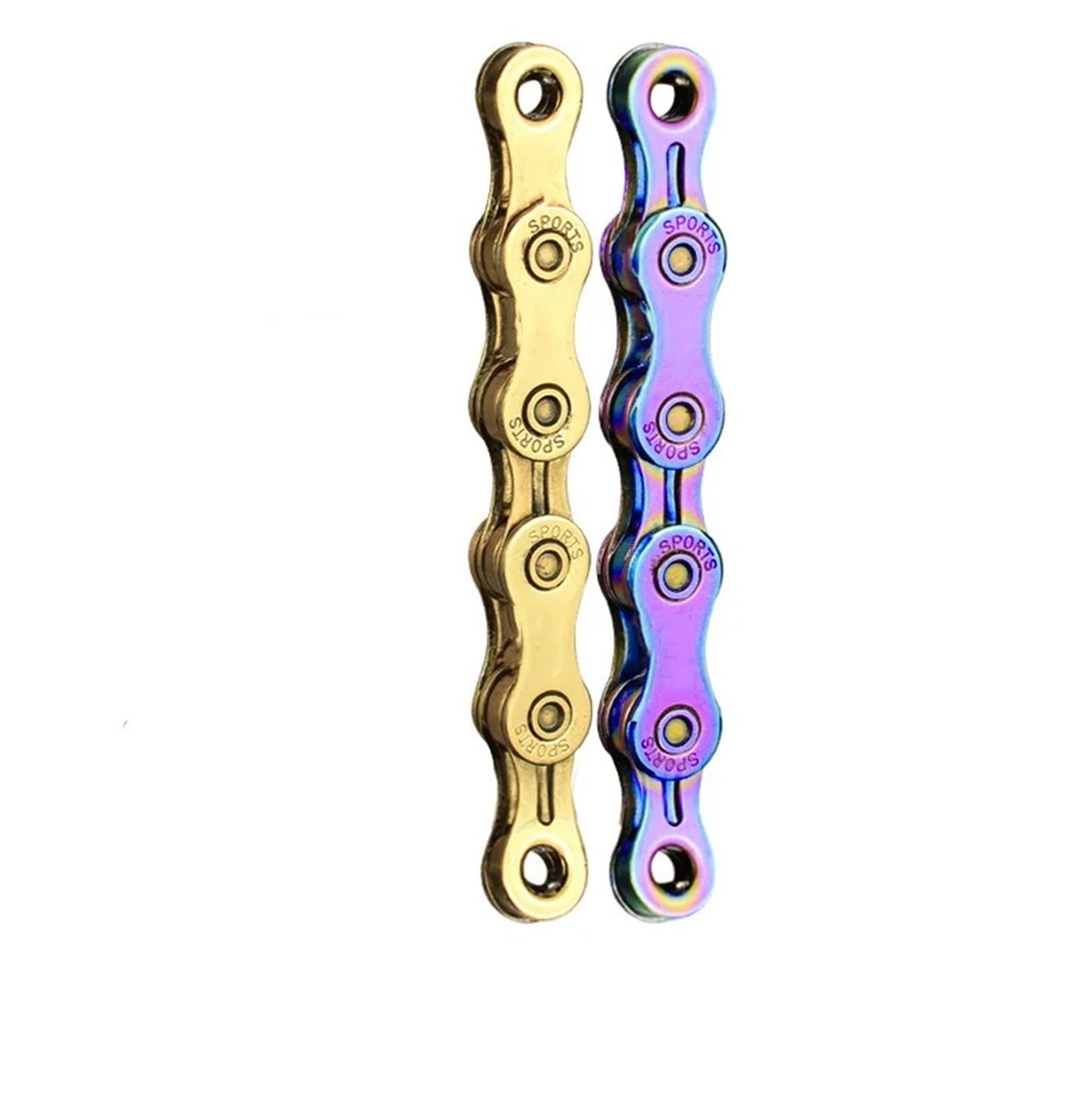 Compatibile con la catena generica for bici da 8-12 velocità | 116 collegamenti Ti-N Rainbow con Quick Link MTB Road(11S Rainbow)