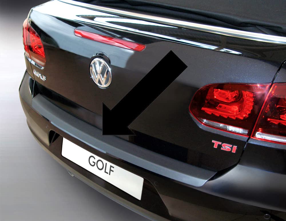 RGM - Protección para borde de carga original de color negro para Volkswagen VW Golf VI Cabriolet de 2 puertas a partir del año de construcción 03/2011- RBP545