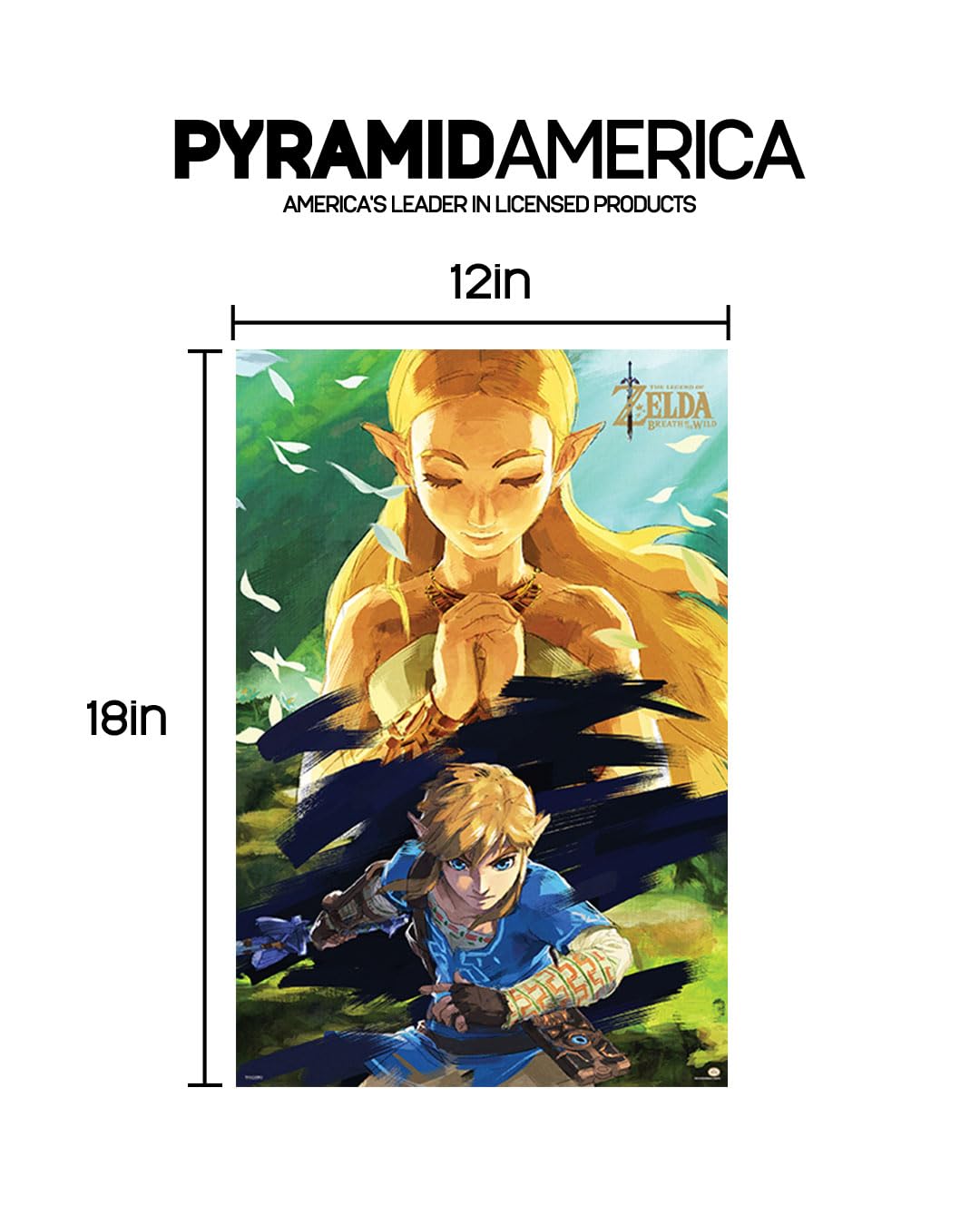 ゼルダの伝説 ブレスオブザワイルド BoTW リンク ウォールアート ポスター Amazon.com: Pyramid America Zelda - BOTW Zelda & Link - (24
