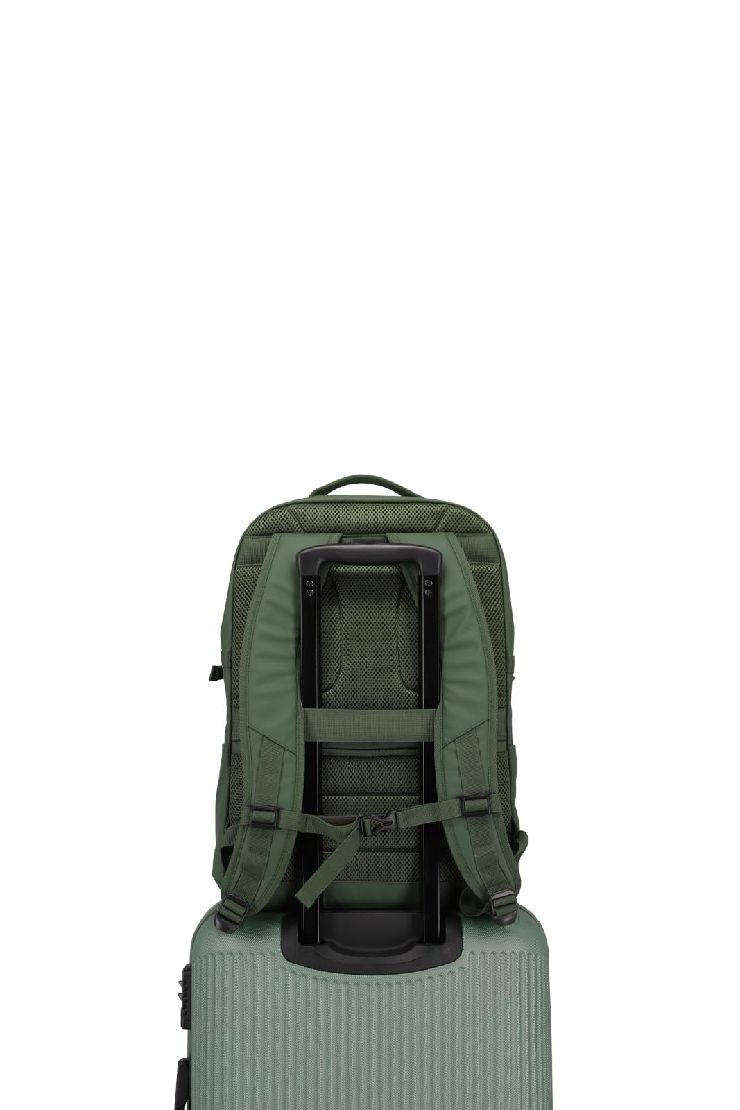 travelite zaino in materiale idrorepellente, scomparto imbottito per laptop da 15,6 pollici, zaino BASICS con funzione di aggancio, 48 cm, 28 litri, 900 grammi