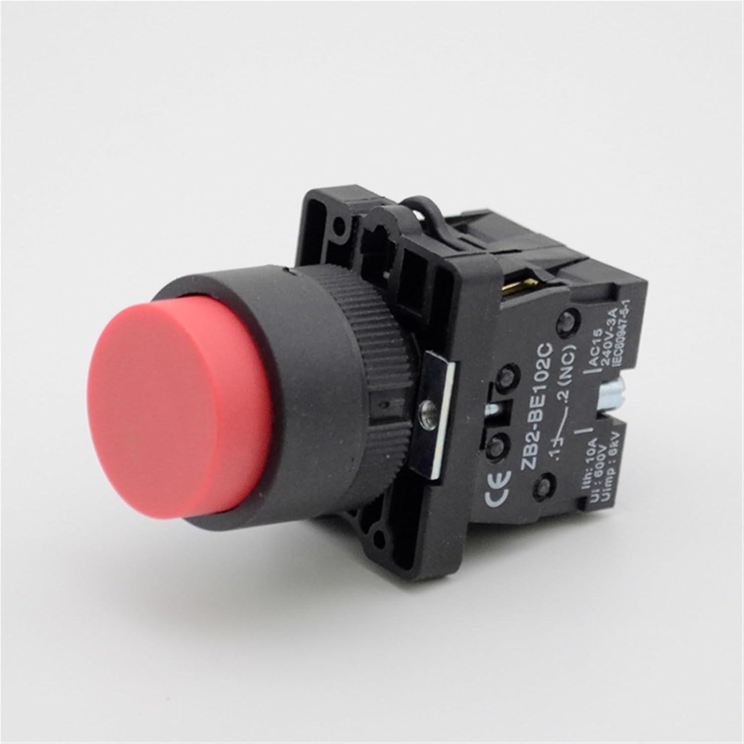 XB2-EL42 Convex Button Switch Industrial Grade Control Normally Open 1Pcs(一常开)