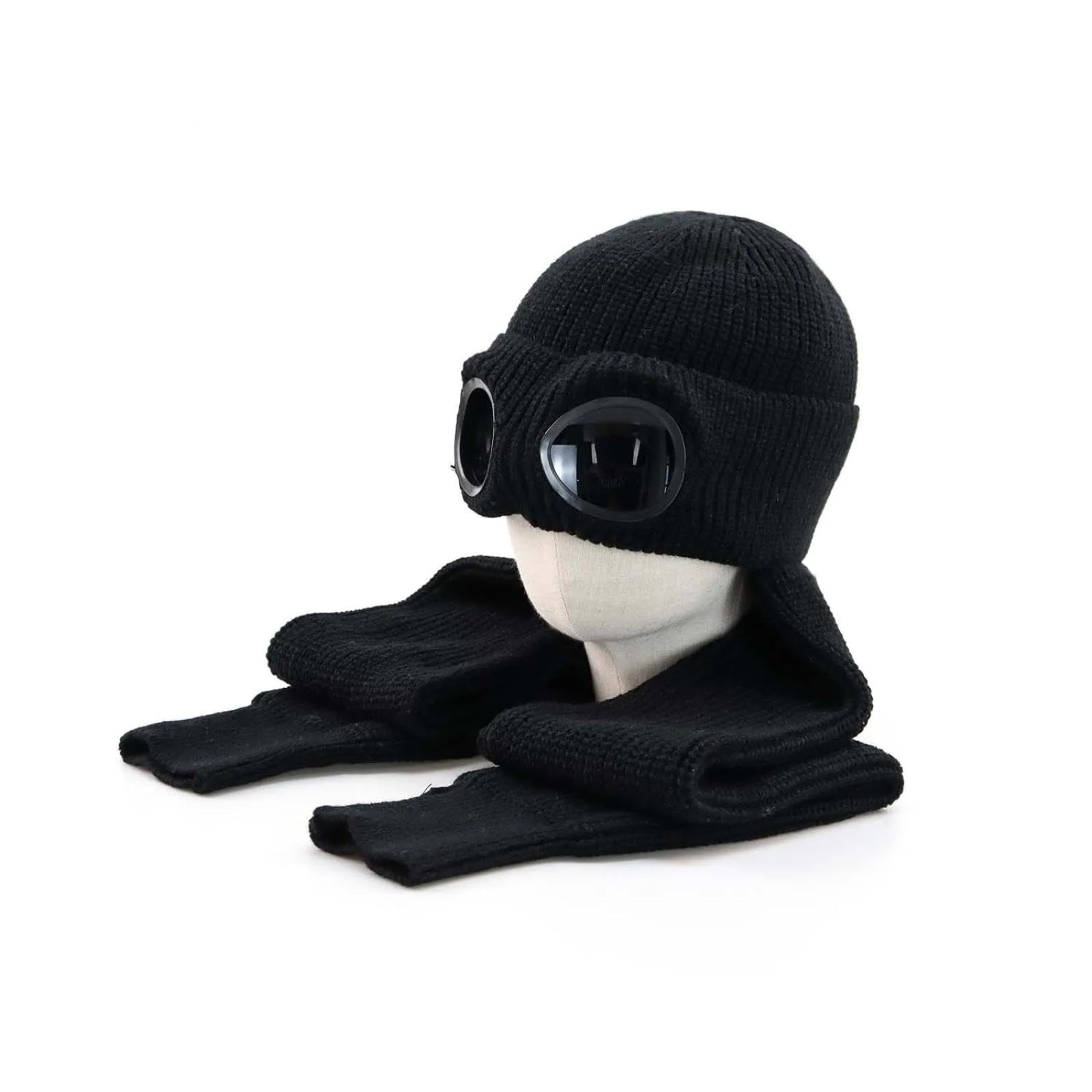 Czapki Czapki Skullies Czapki Czapka Zimowa Moda Wiatroszczelna Ciepła Okulary Przeciwsłoneczne Dzianinowa Czapka Szalik Rękawiczki Jumpie Czapka Pogrubiona Bomberka Bawełniana Czapka Samochodowa