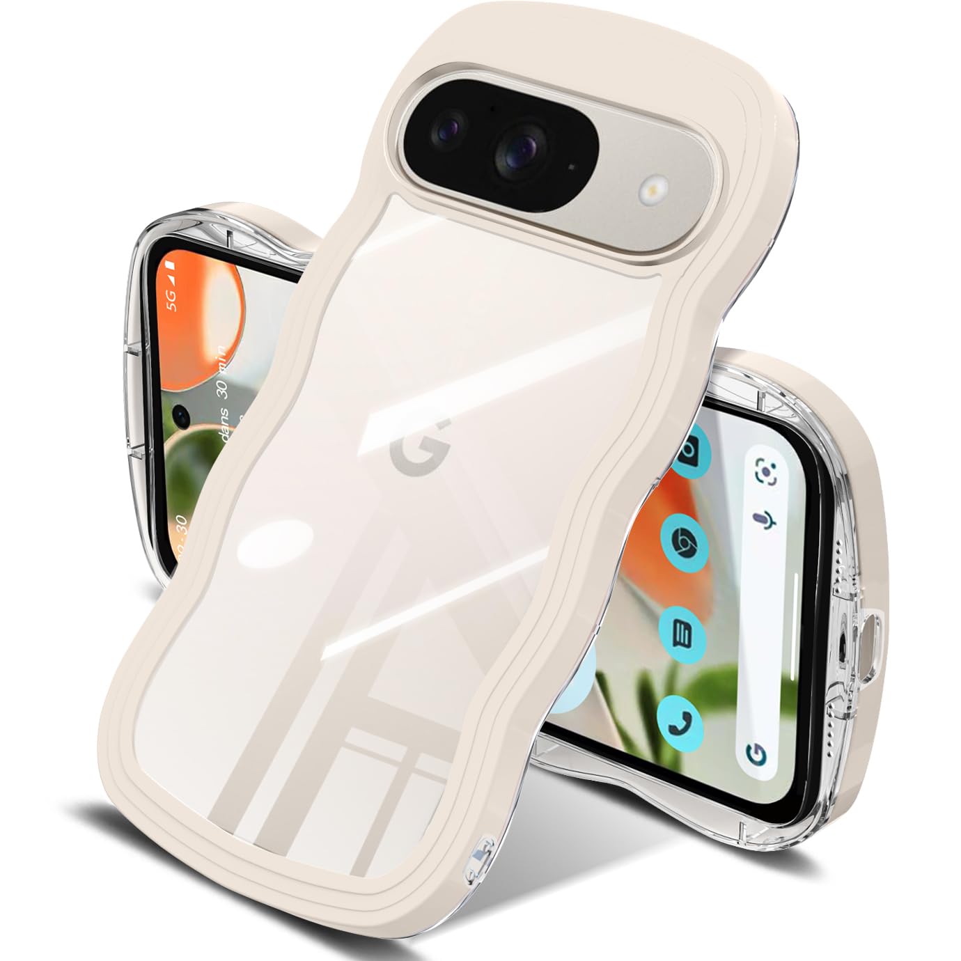 Pixel 9 &amp; Pixel 9 Pro 用 - クリスタルクリア保護スマホケ Amazon.co.jp: Pixel 9 Pro XL ケース ワイヤレス充電対応 軽量