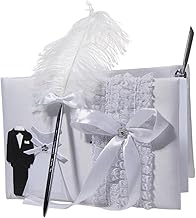 Livro de visitas do registro de casamento 40 páginas com caneta Livros de assinatura Livro de visitas para aniversário, recepção, eventos especiais/131