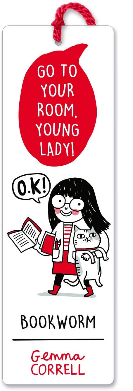 Re-MarksQuotemarks Gemma Correll Go to Your Room Bookworm Bookmark with Tassel
