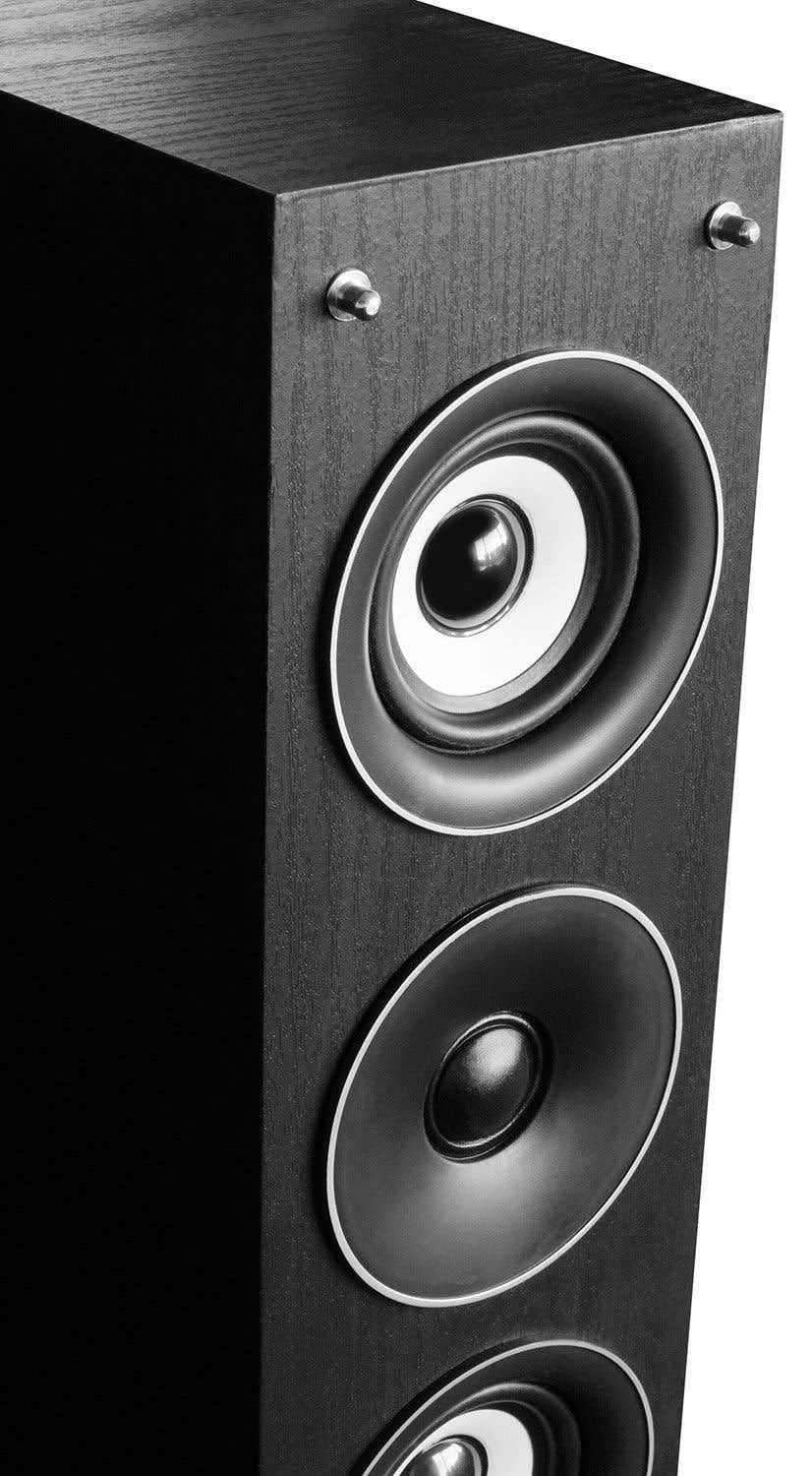 Fenton SHFT52B Paire Enceintes Colonne HiFi Design - Noires, Max 500 Watts, Enceinte Colonne HiFi 3 Voies, SPL 88 DB, 20 Hz à 20 kHz, Son Haute-fidélité, Enceinte Colonne Bois Home Cinema