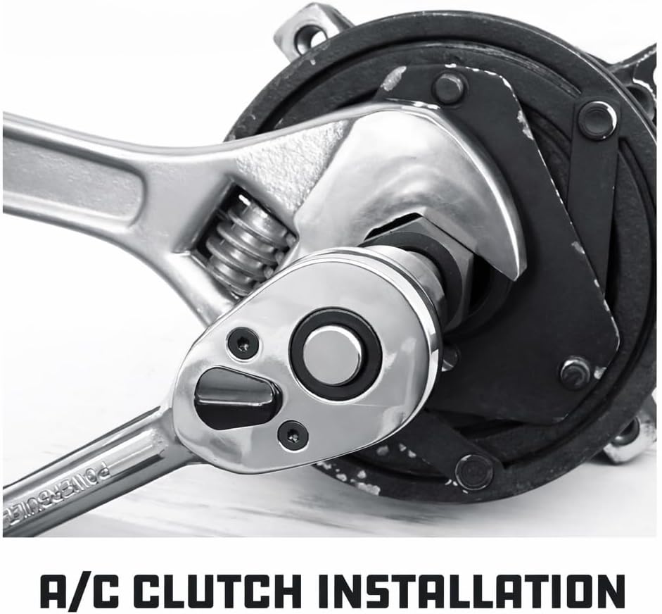 Powerbuilt A/C Air Conditioning Clutch Removal and Installation Tool Kit for Automotive Car Repair - 648747