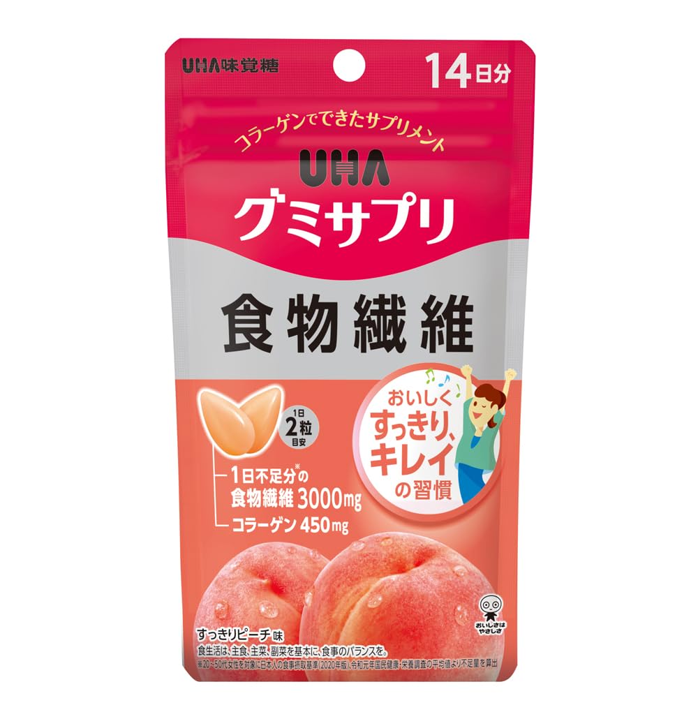 Amazon | UHA味覚糖［公式］グミサプリ 食物繊維 14日分 (5袋) | UHA