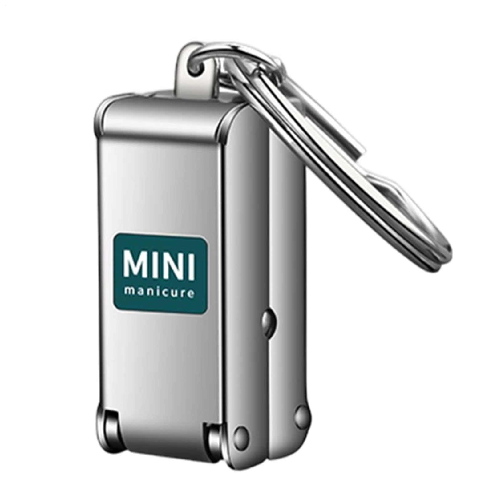 – Portable Nail Clippers - Folding Small Manicure Fingernail Tool - Mini Foldable Nail Cutter with Key Ring - for Kids Adults Seniors Caregivers Women Elderly