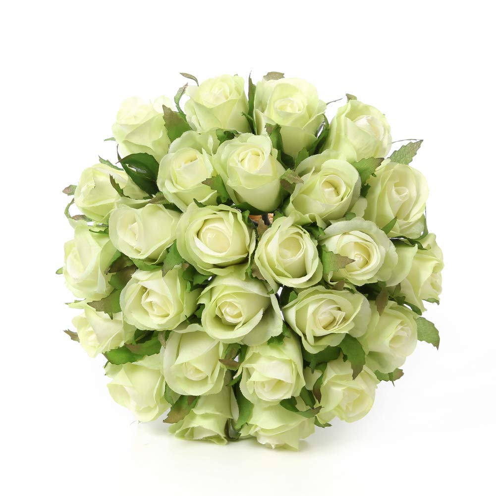 Amazon｜造花 バラの花 シルクフラワー 26本 ブーケ シルクローズ