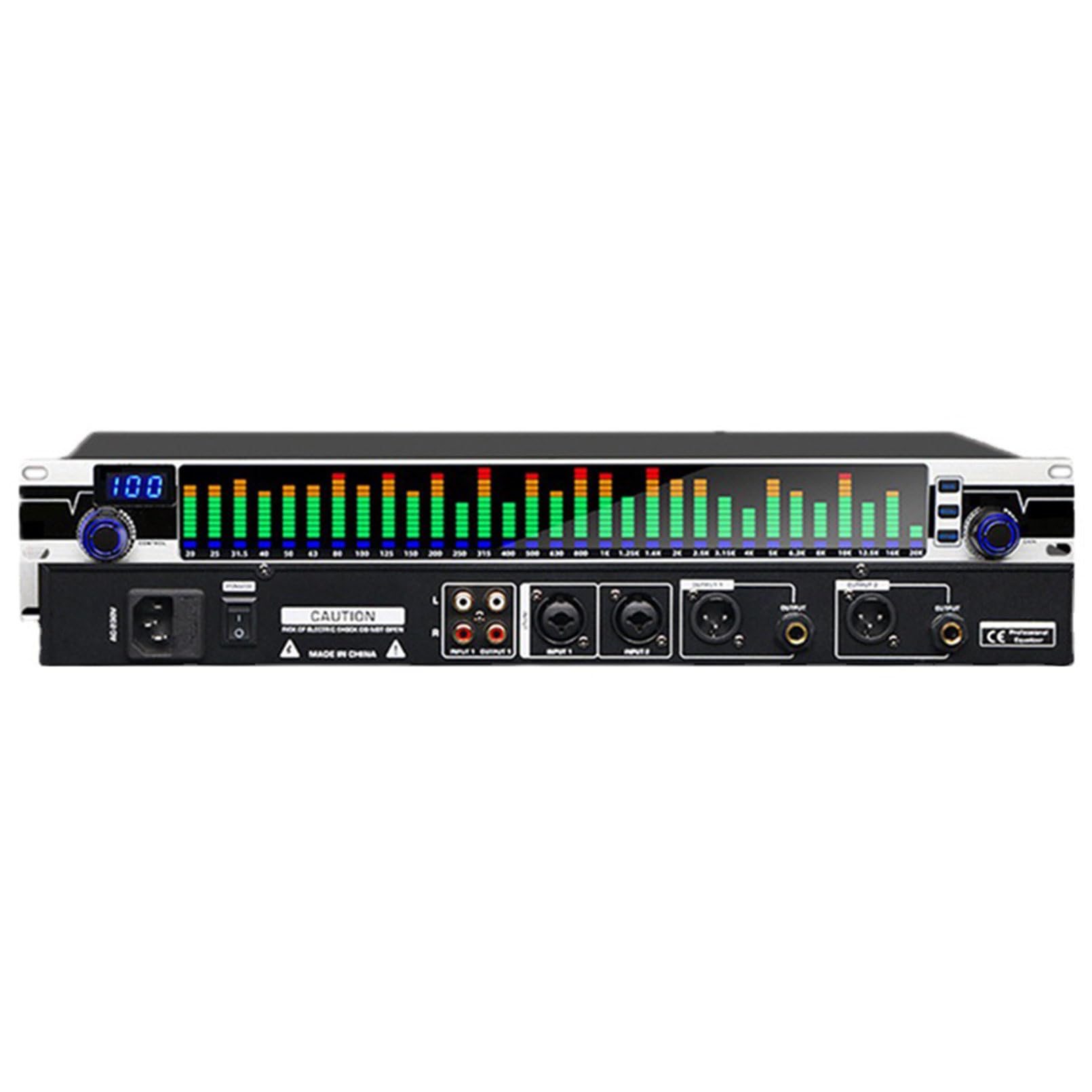 Equalizzatore Grafico, Controller di Effetti bilanciati a 31 Bande, processore Mixer Digitale DJ, eliminatore di Feedback DSP, Produzione Live migliorata sul palco