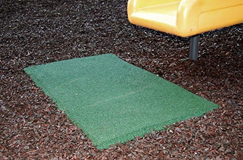 Miniatura 6 de IncStores Alfombrilla de goma extra gruesa para patio de recreo de 2 14 pulgadas de grosor, para agarre y seguridad alrededor de columpios,