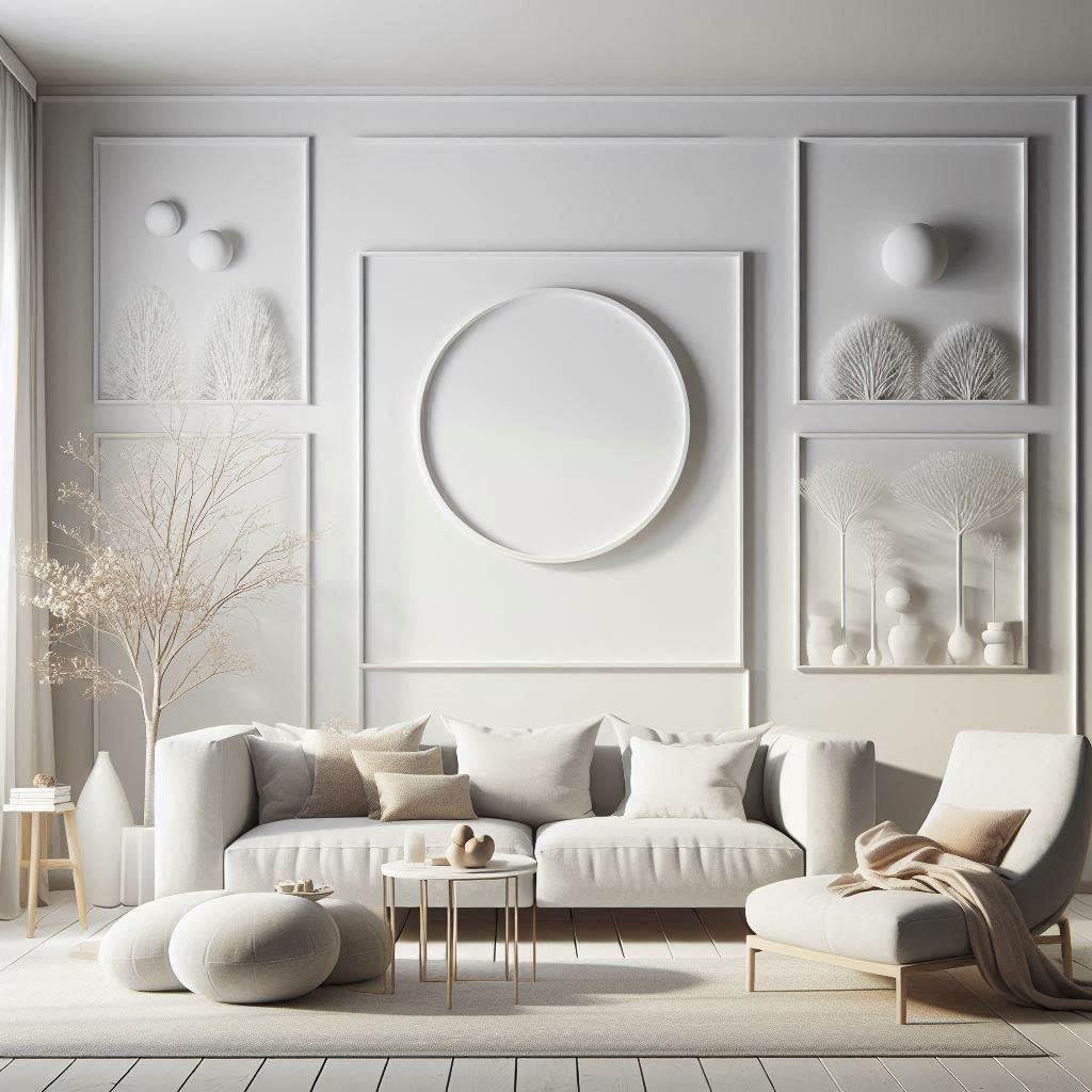 K&L Wall Art Pintura mate para paredes interiores de color blanco satinado, protección de pared moderna, 5 litros