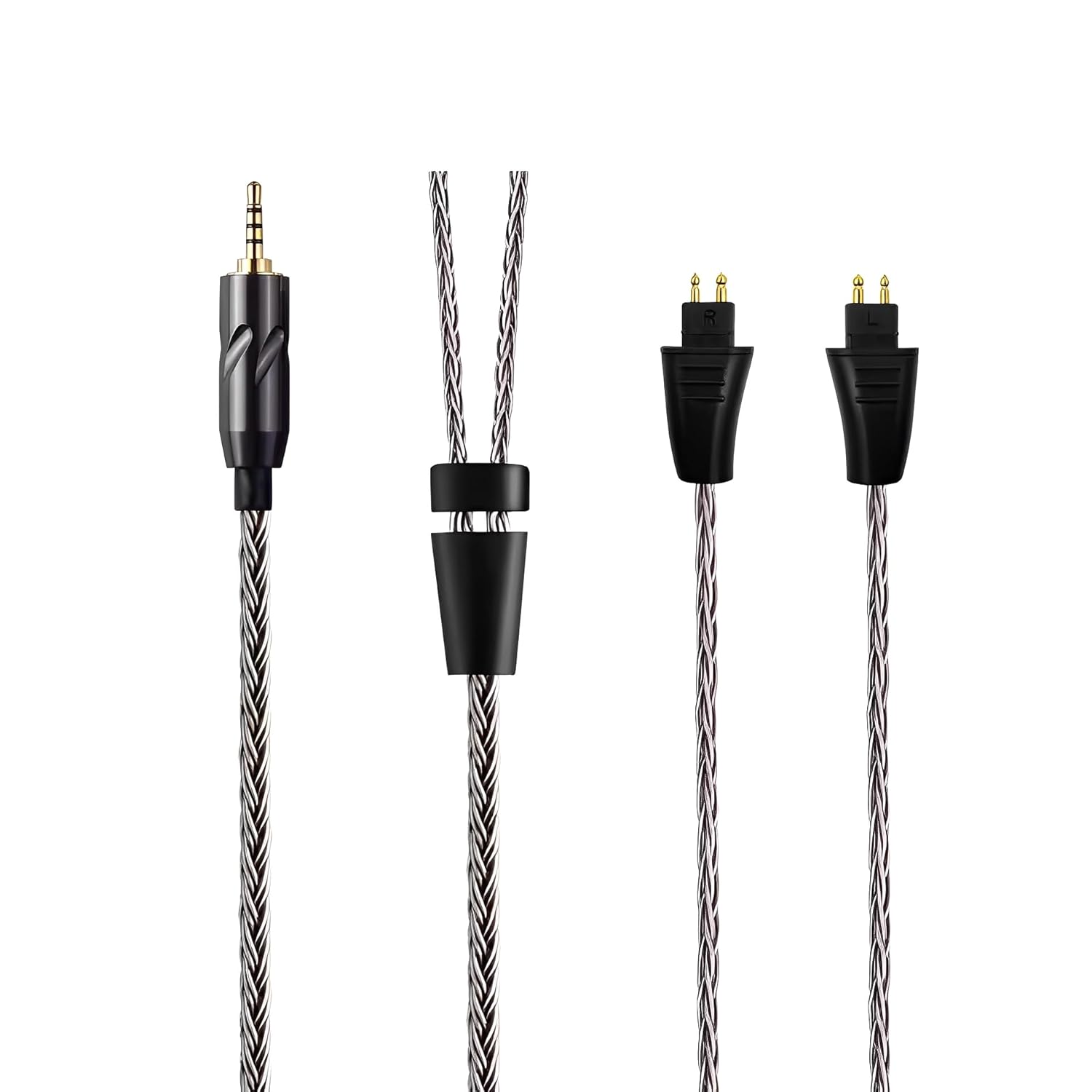 16-Strand 2.5mm 3.5mm 4.4mm 6.35mm 6N OCC Balanced Cable 4.6ft Compatible with FOSTEX TH909, TH900MKII, TH610 Headphones