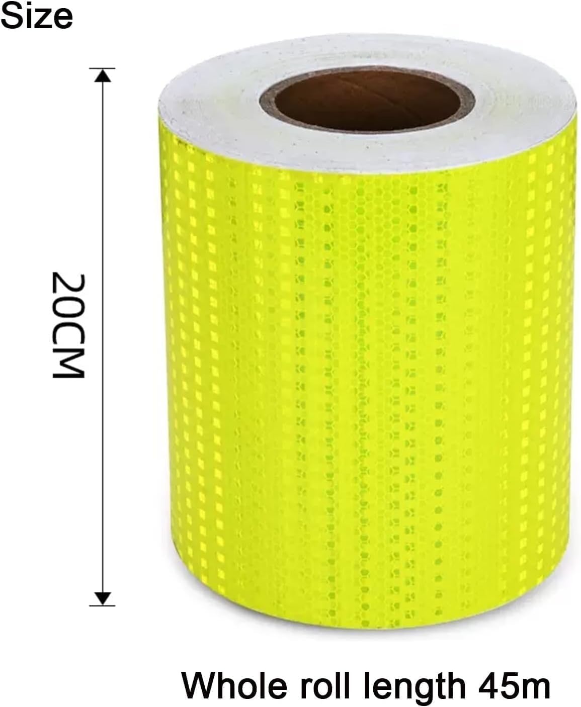 Taśma ostrzegawcza odblaskowa, Taśma odblaskowa samoprzylepna wielokolorowa 20 cm x 45 m(Unique Colour)