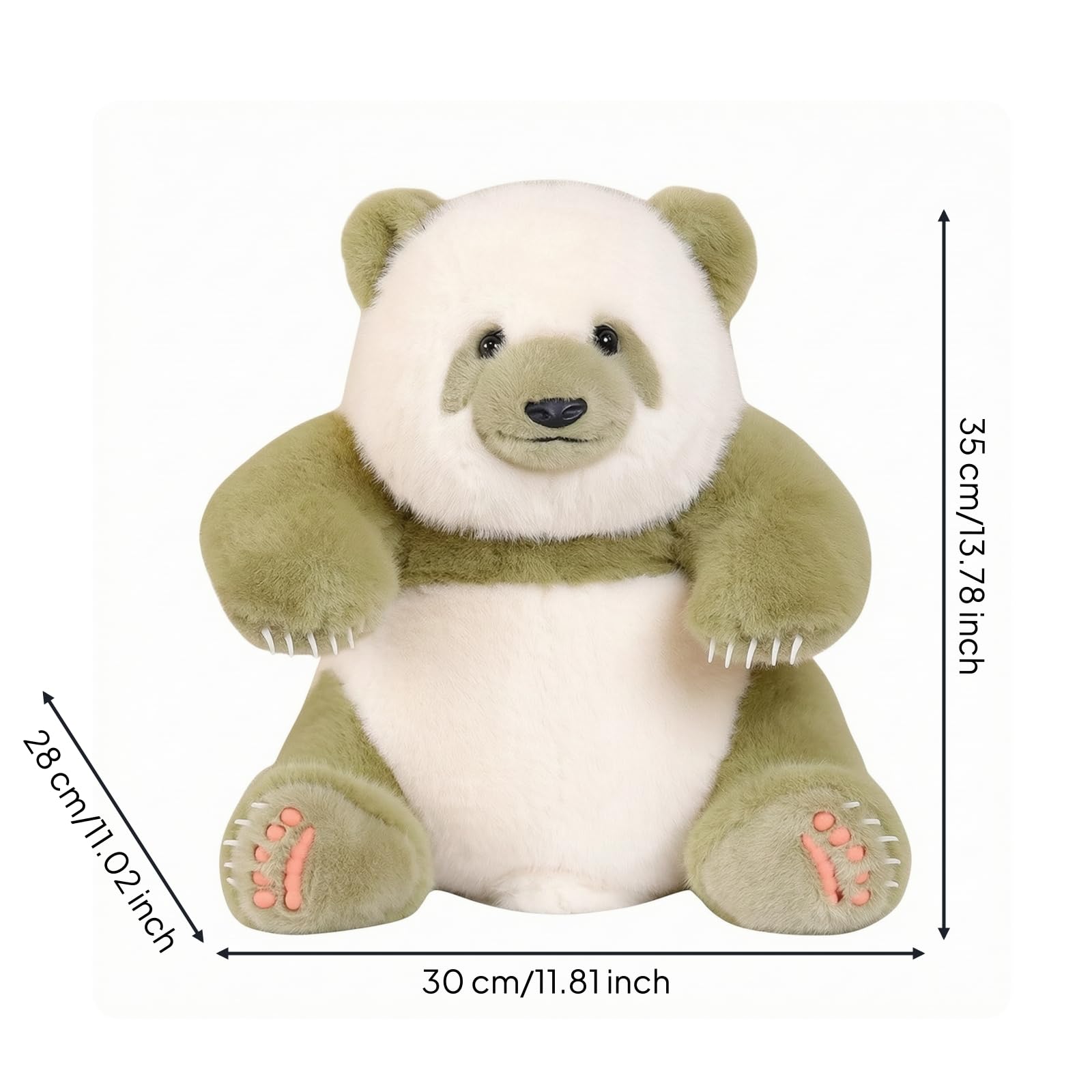 Gralara Peluche Peluche da Collezione | Morbido, Pupazzo di, Abbracciabile, Giocattolo, per Scrivania, Collezionisti, Verde