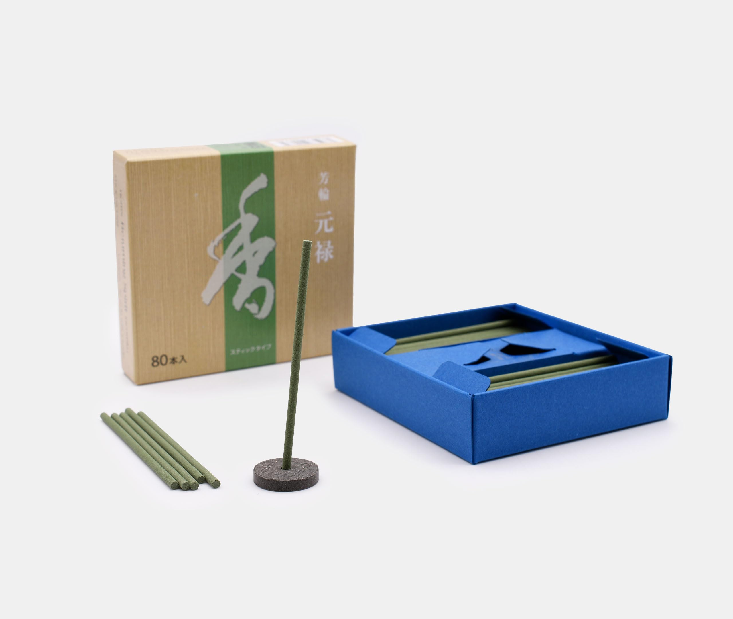 Zen Minded Shoyeido Horin Gen-roku Genroku Returning Spirit, Japanisches Premium-Räucherstäbchen Aus Natürlichem Adlerholz – Set Mit 80 Stäbchen Für Meditation, Yoga Und Aromatherapie