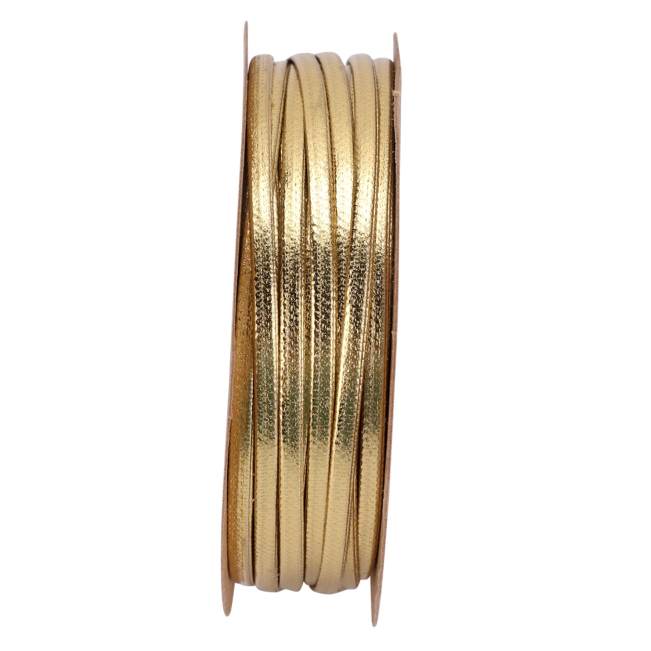 Cordon en cuir plat 2 mm or pour fabrication de bijoux et collier DIY